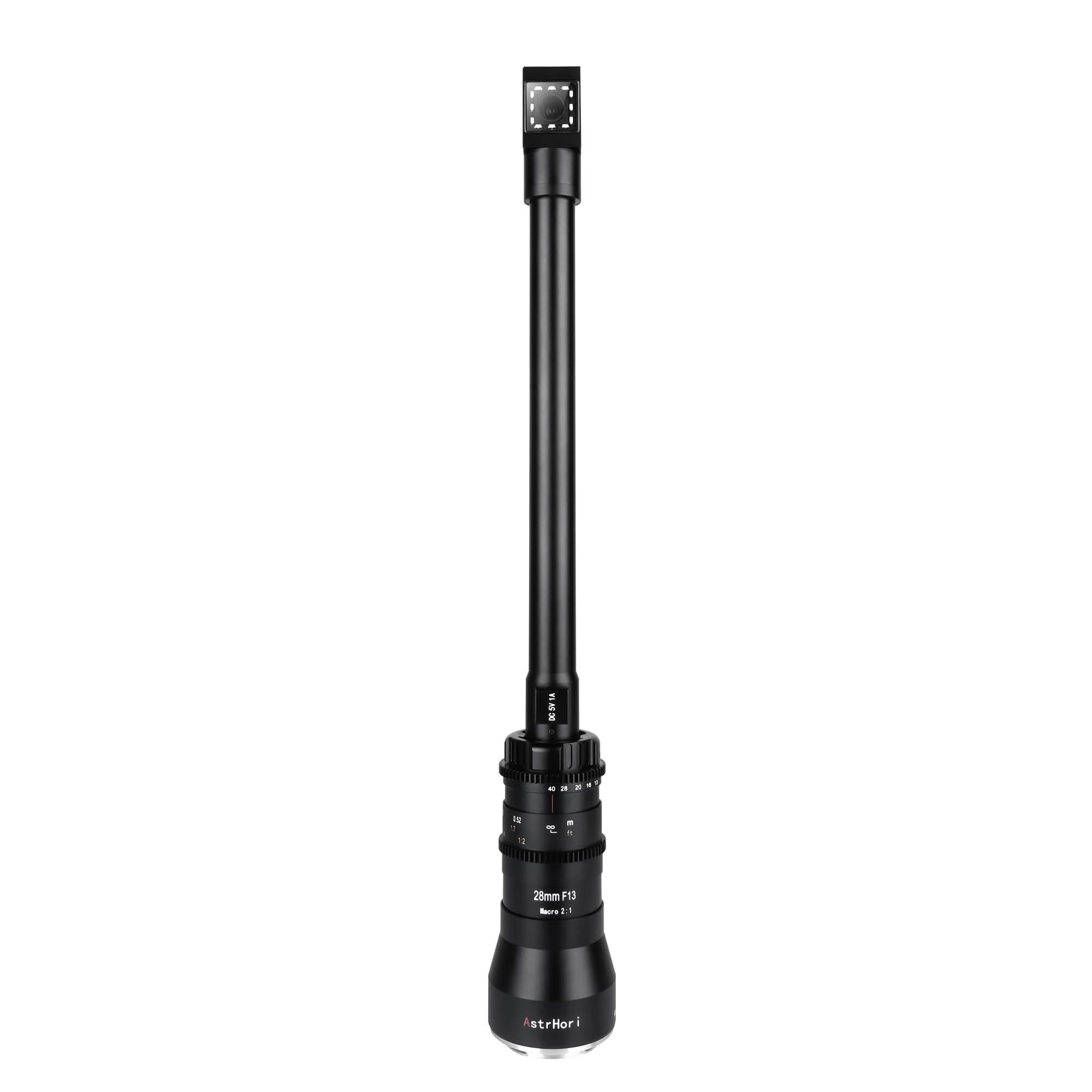 AstrHori 28mm F13 2X Macro Probe Lens for Sony E Mount - Full Frame Specialty Lens with 90° Angle & Built-in LED Light - Perfect for Product Photography, Jewelry Shots & Creative Cinematography
