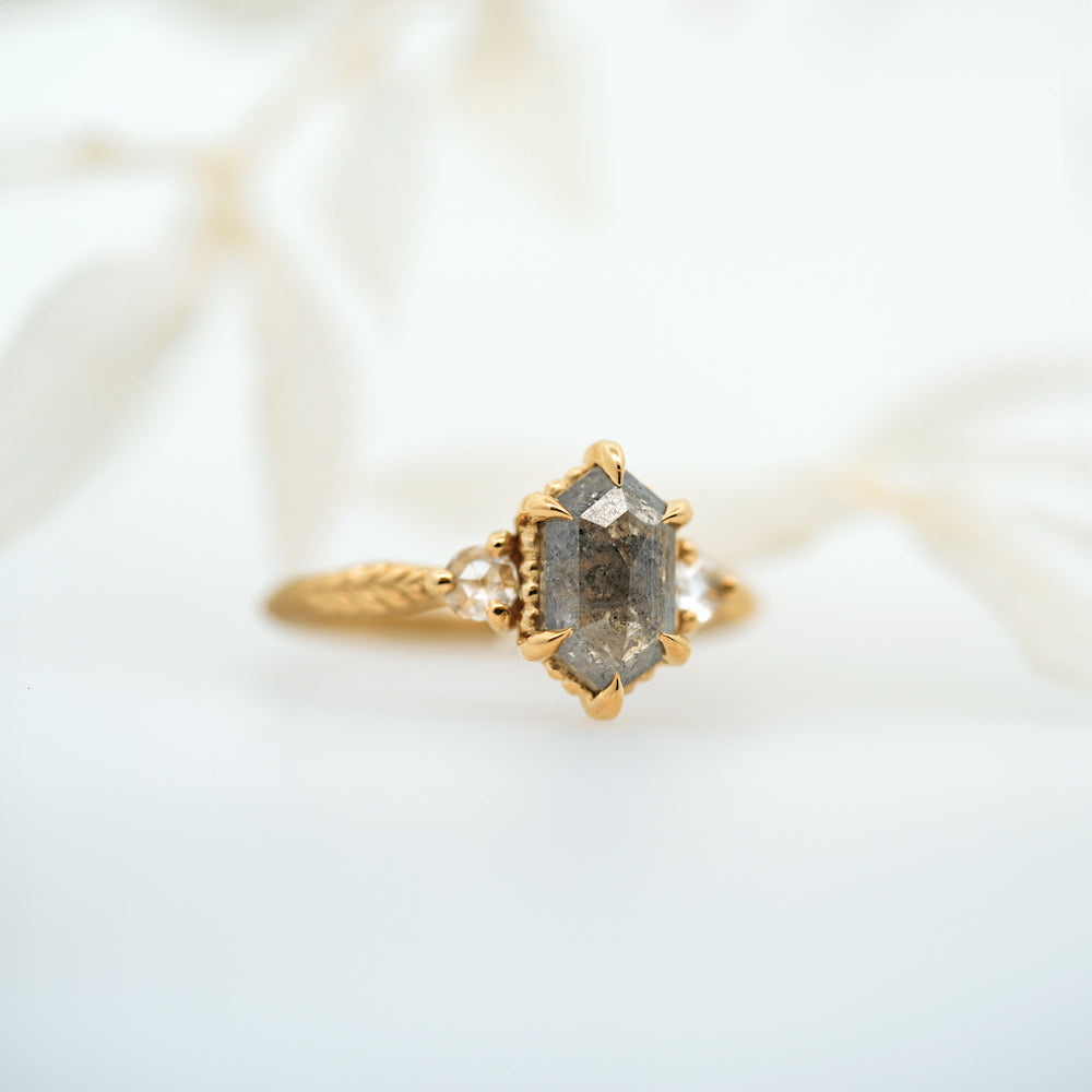 Evergreen 3 Stone Ring - Elegant Sterling Silver Ring with Genuine Gemstones for Women | Perfect for Engagement, Anniversary & Special Occasions