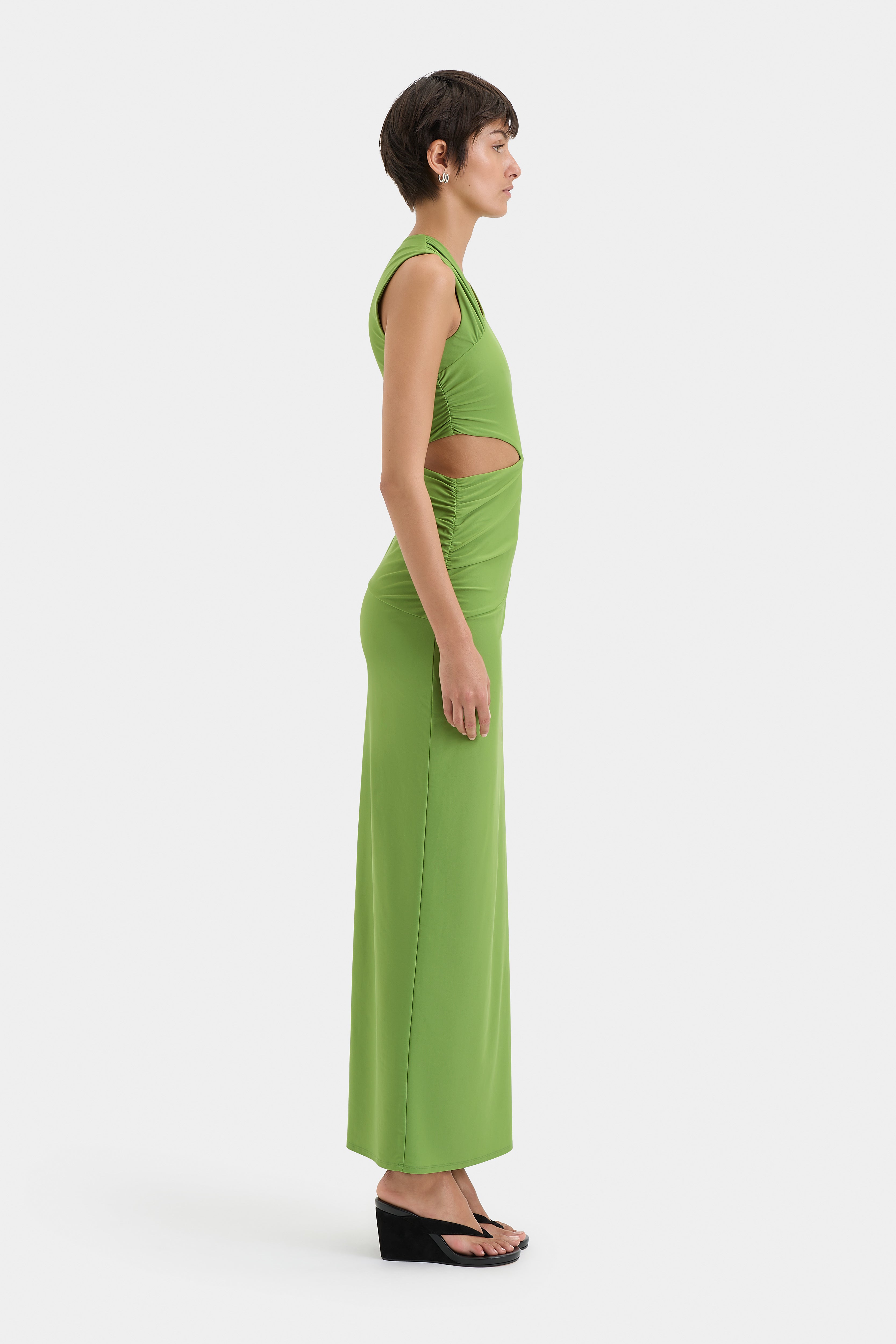 Elegant Elm Cut Out Gown - Sexy Backless Evening Dress for Women, Perfect for Prom, Wedding, Cocktail Party & Special Occasions