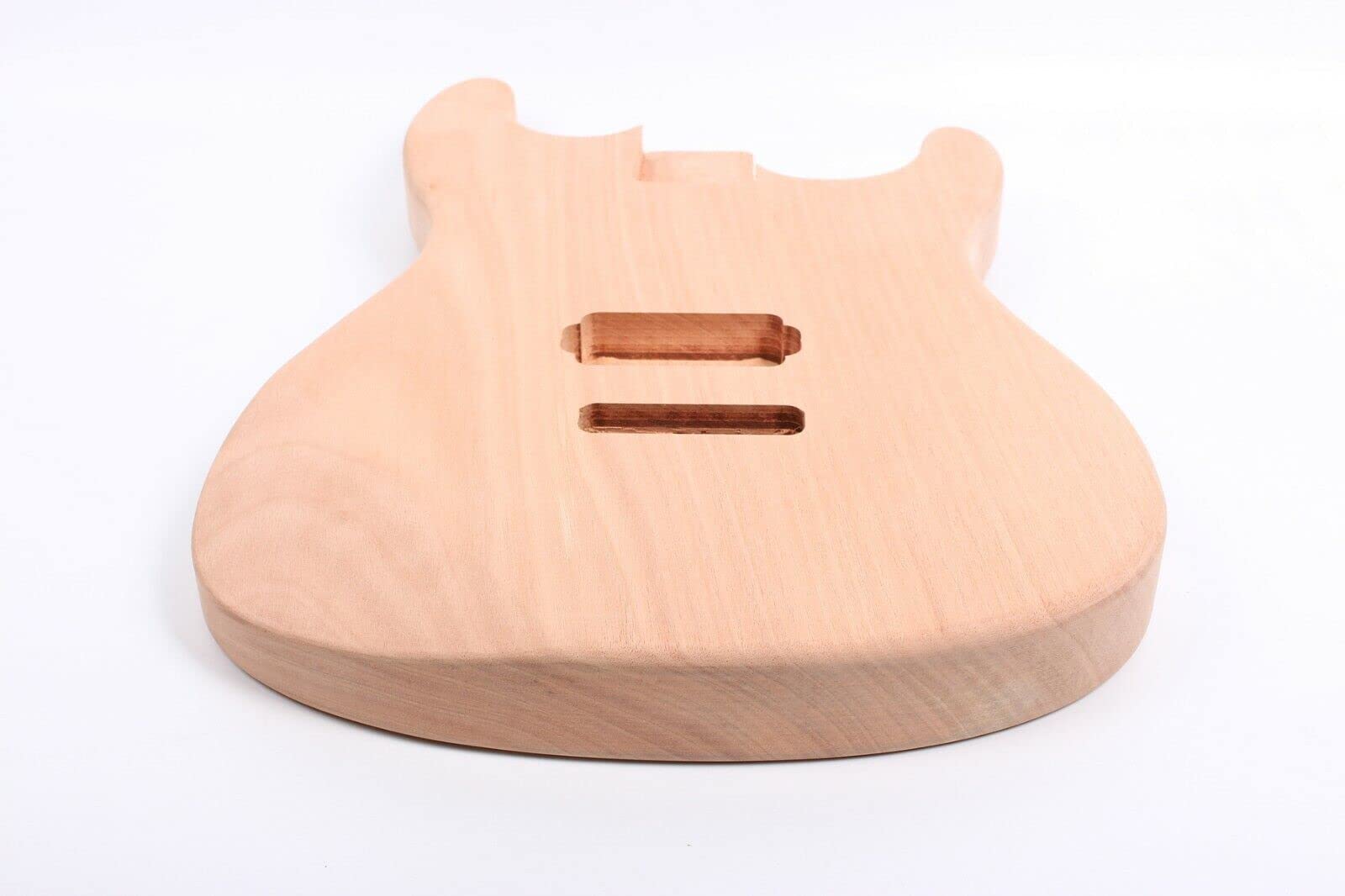 Unfinished Mahogany Solid Wood Electric Guitar Body for DIY Replacement - Perfect for Custom Guitar Builds & Repair Projects