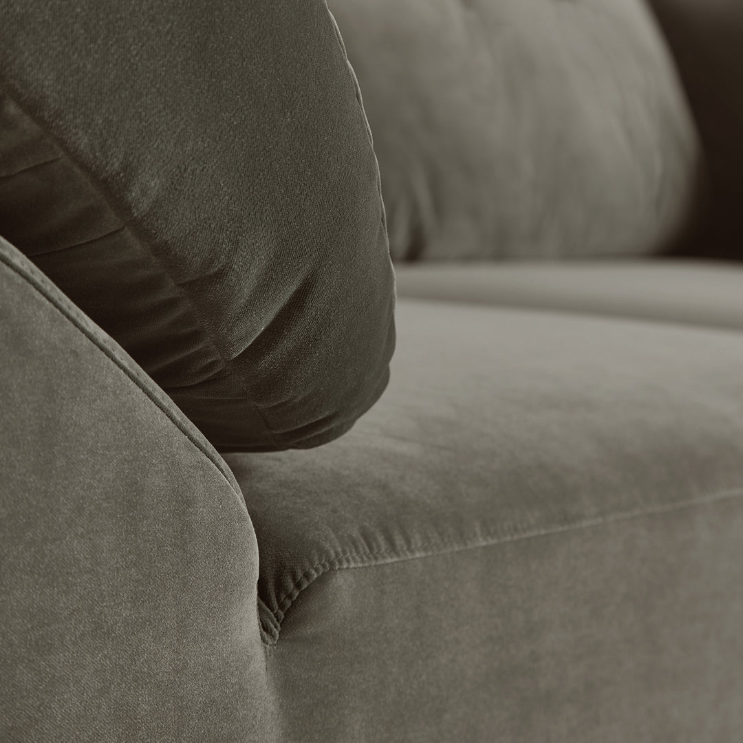 Pre-Configured Sectional Sofa with Collar Design - Easy 4-Piece Setup for Living Room, Family Room & Home Theater Comfort