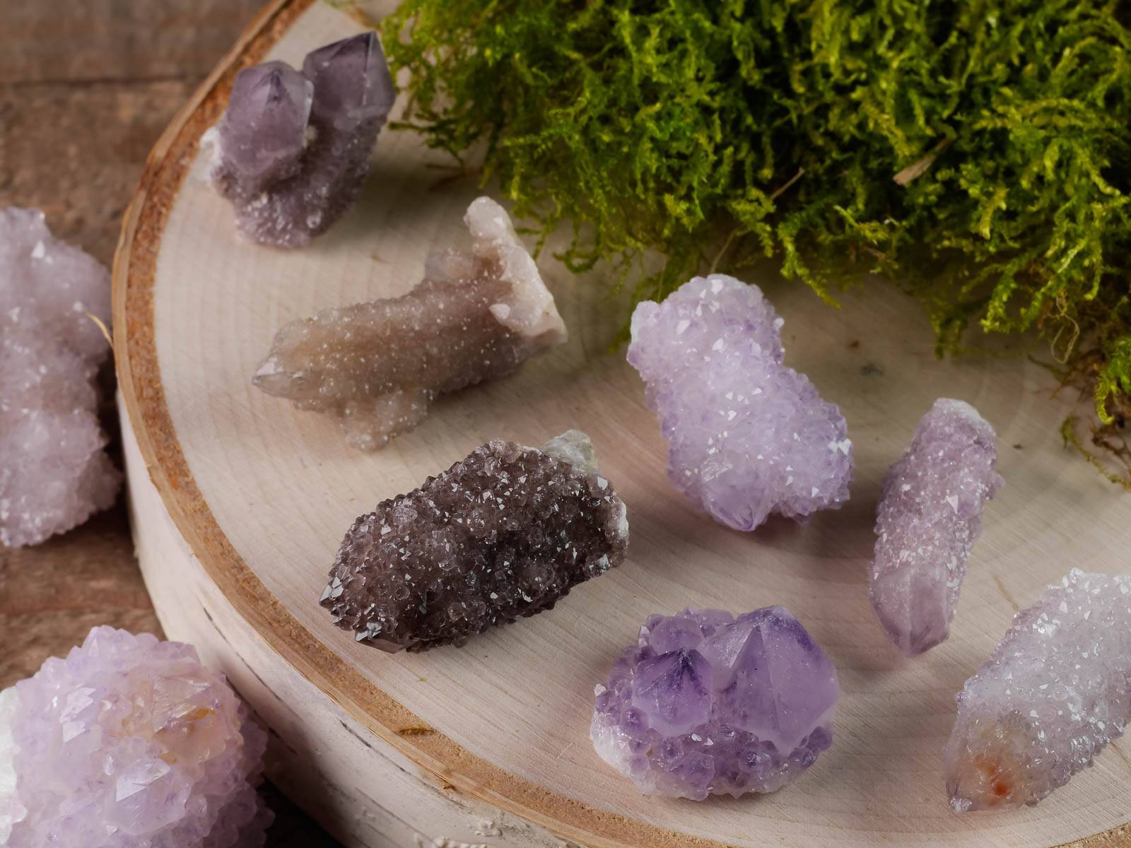 Natural Raw Amethyst Spirit Quartz Crystal Points & Clusters - Healing Stone for Meditation, Boho Home Decor, Spiritual Gift (E0005) | Perfect for Yoga Spaces, Crystal Grids & Positive Energy Rooms
