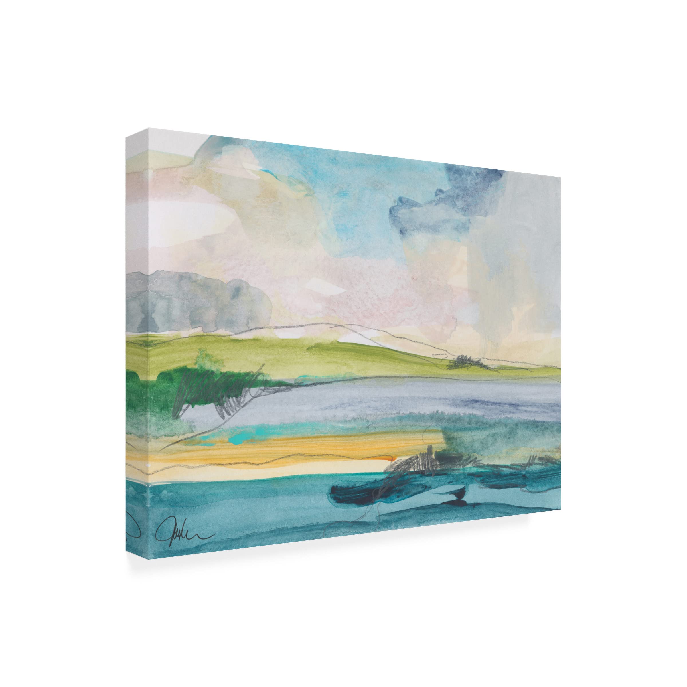 Trademark Fine Art 'Amid The Jewels' Canvas Wall Art by Jan Weiss - Elegant Home Decor for Living Room, Bedroom & Office