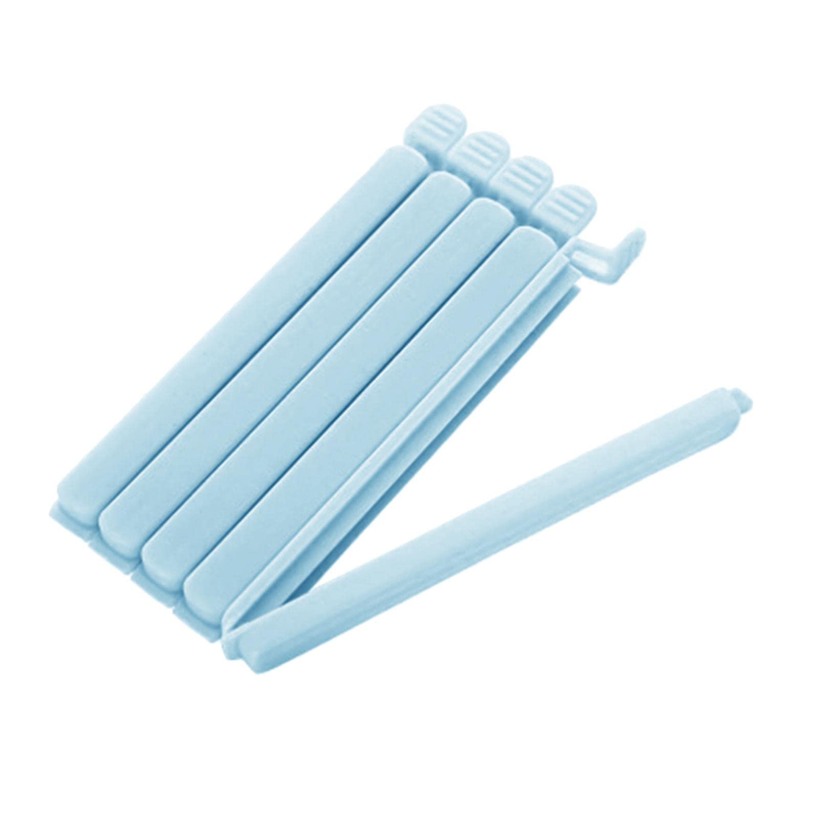 Bothyi 5-Pack Durable Food Sealing Clips - Reusable Snack Bag Clips for Chips, Cereal & More - Large Blue Kitchen Organizer Tools - Perfect for Pantry Storage & Keeping Food Fresh