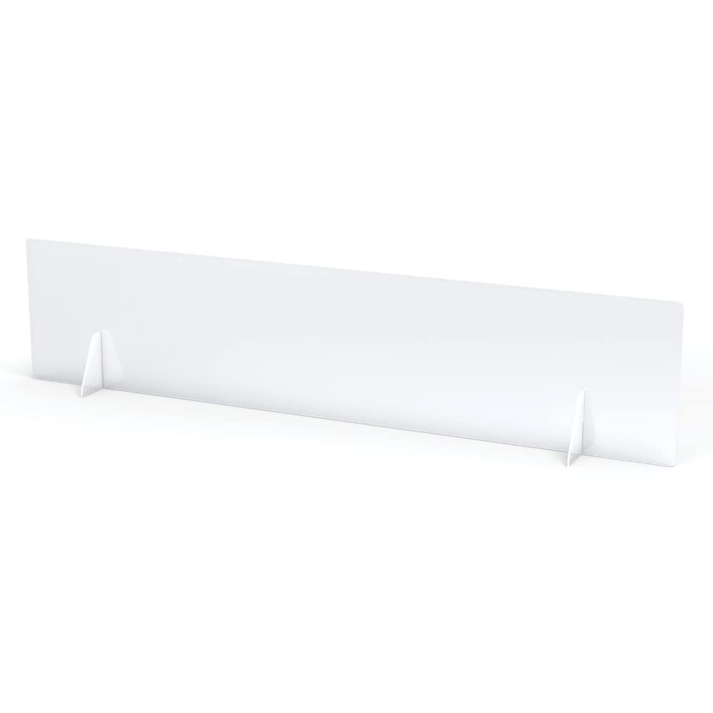 Jonti-Craft 9847JC Clear Table Divider Shield - 72 Inch Transparent Safety Barrier for Classrooms, Offices & Events - Perfect for Social Distancing & Workspace Separation