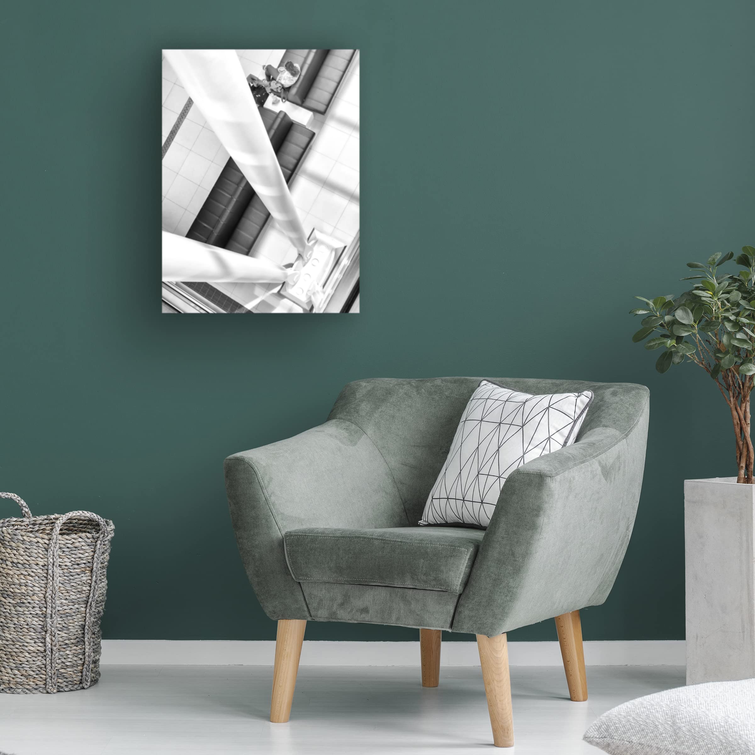 Trademark Fine Art 'Delayed Travel' Canvas Wall Art by Theo Hoofwijk - Modern Abstract Painting for Living Room, Bedroom & Office Decor