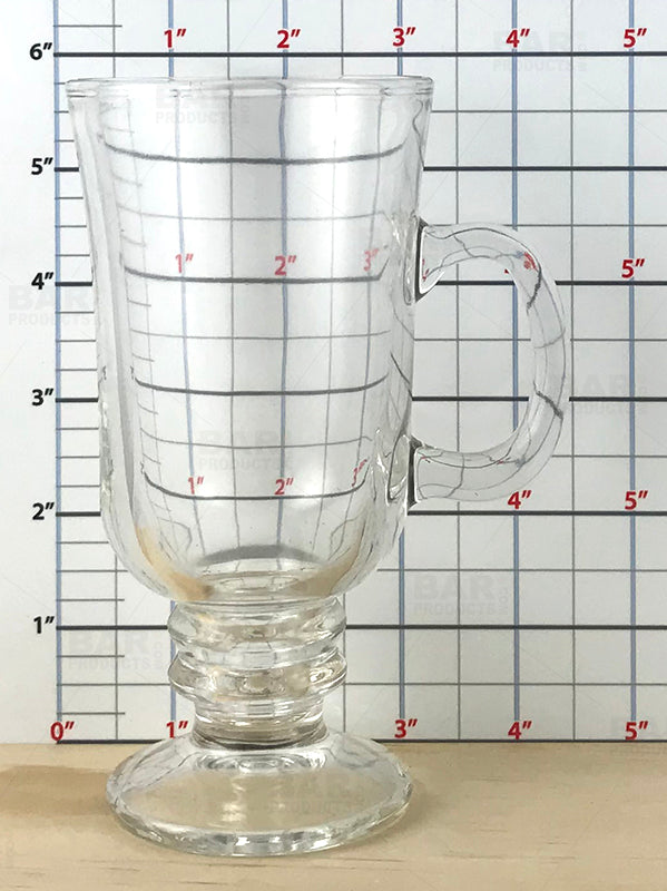 BarConic® 8oz Irish Coffee Mug - Premium Heat-Resistant Glassware for Hot & Cold Drinks - Perfect for Irish Coffee, Hot Chocolate, Tea & More - Ideal for Home, Cafe & Restaurant Use