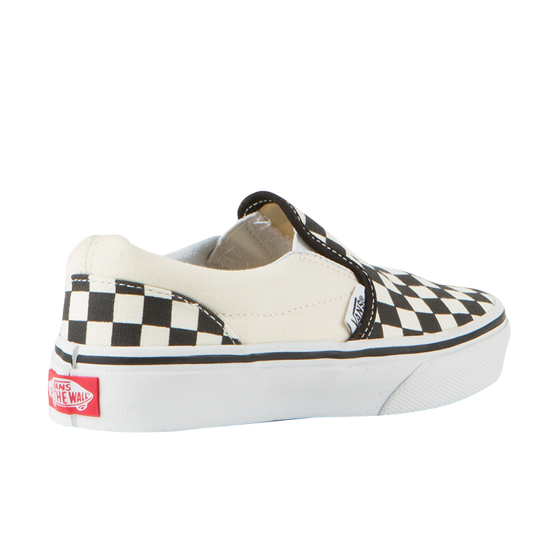 Vans Classics Slip-On Kids Shoes - Black & White Checkerboard Skate Shoes for Boys & Girls - Comfortable Casual Sneakers for School, Playground & Everyday Wear