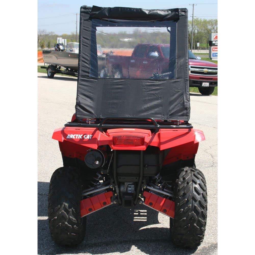 Black ATV Cab Enclosure Canopy Cover - Waterproof & Windproof Protection for UTV/ATV - Perfect for Off-Roading, Hunting & Winter Riding