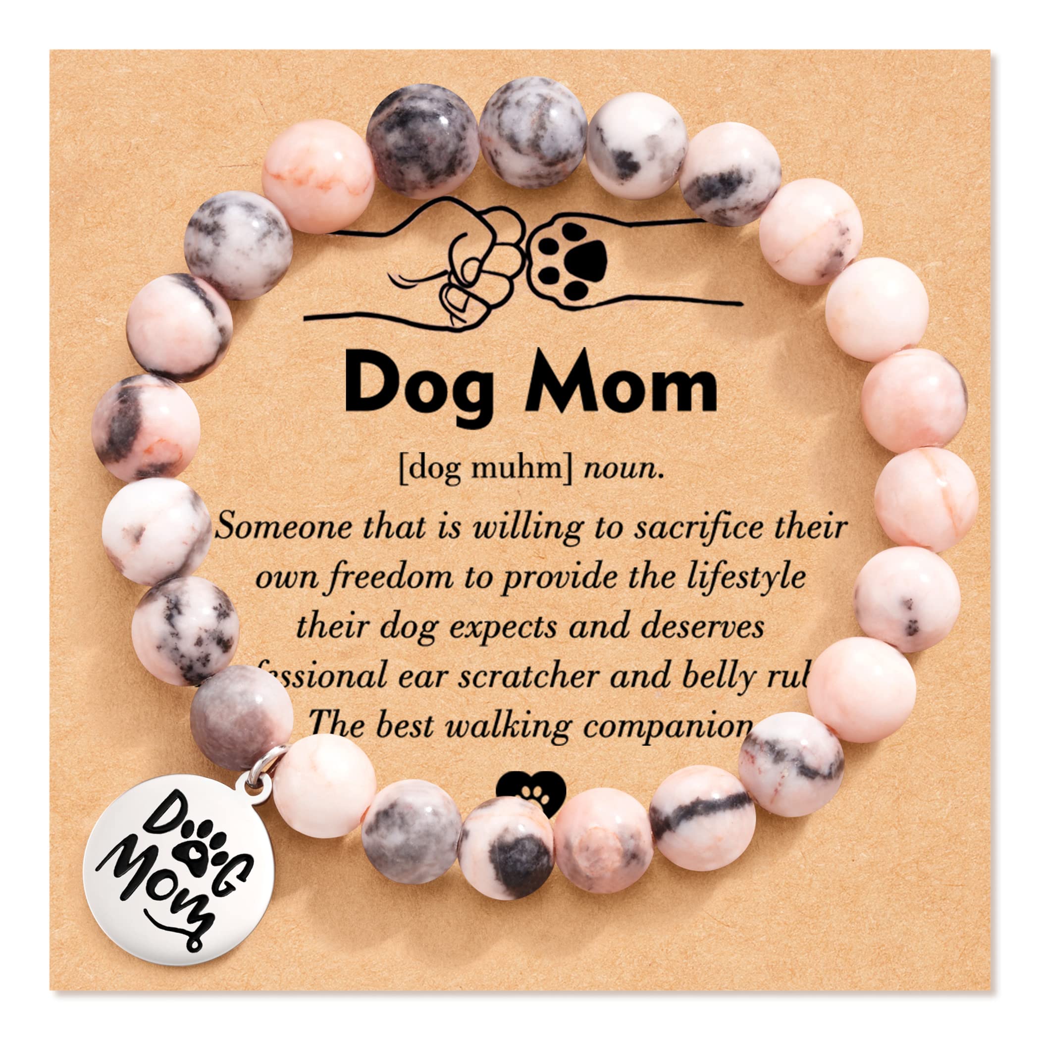 Tarsus Dog Mom Bracelet - Best Dog Lover Gift for Women, Christmas & Mother's Day Present - Elegant Dog Charm Jewelry for Pet Owners (Perfect for Daily Wear & Special Occasions)