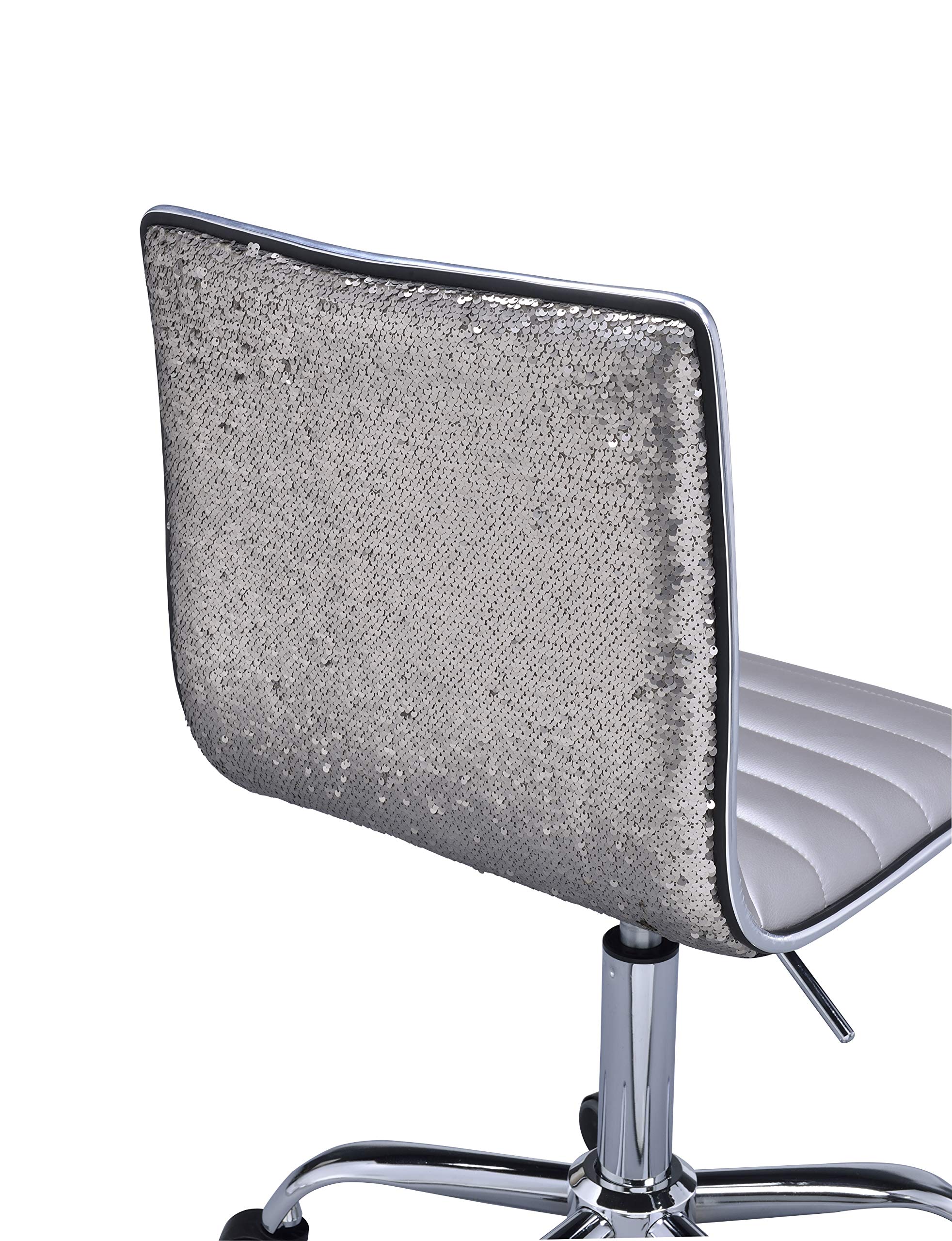 Benjara Adjustable Height Swivel Office Chair - Ergonomic Desk Chair with Lumbar Support, Gray - Perfect for Home Office, Gaming & Workspace