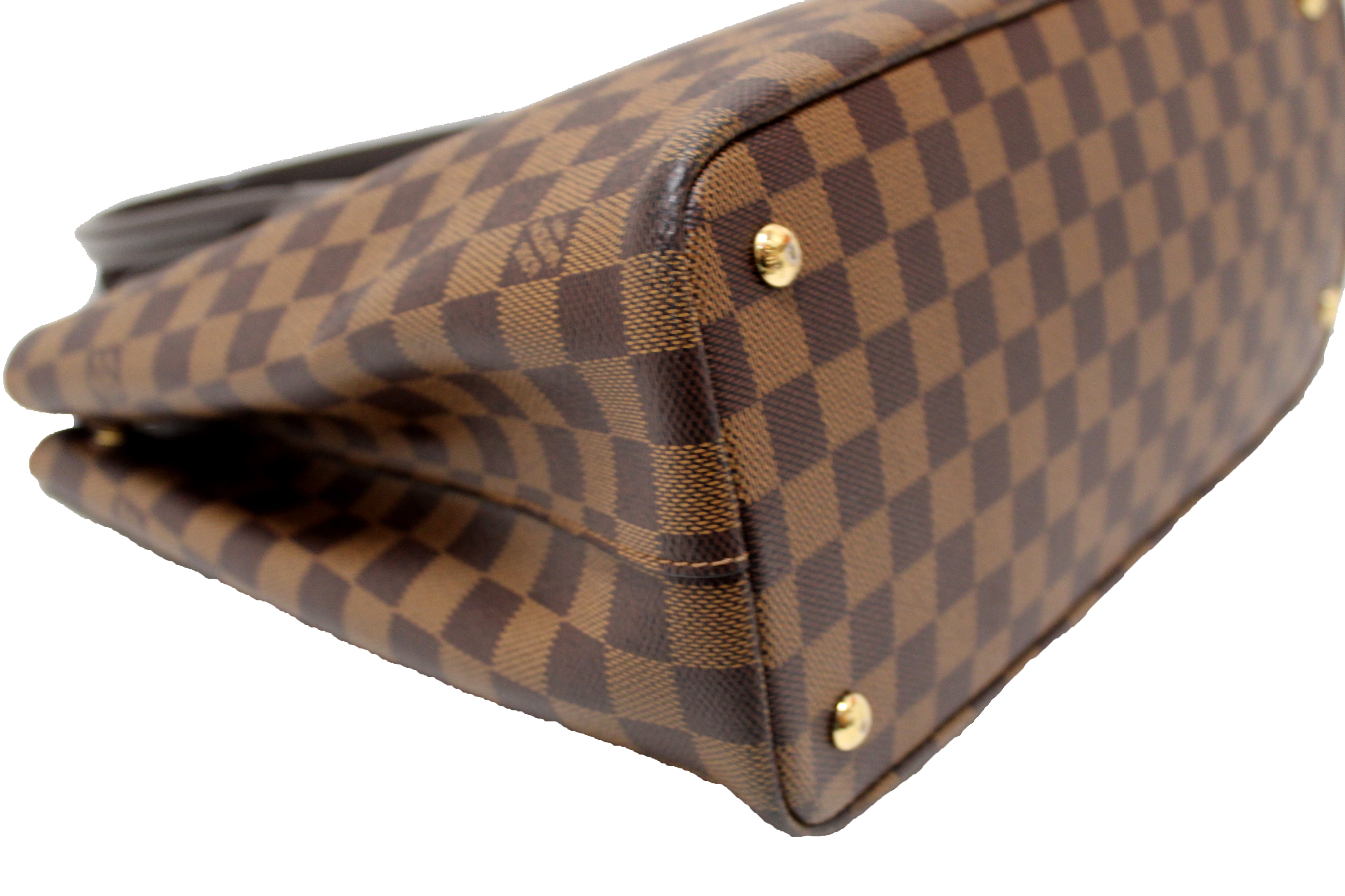 Authentic Louis Vuitton Damier Ebene Kensington Tote Bag - Luxury Designer Shoulder Handbag for Women | Perfect for Work, Travel & Everyday Use
