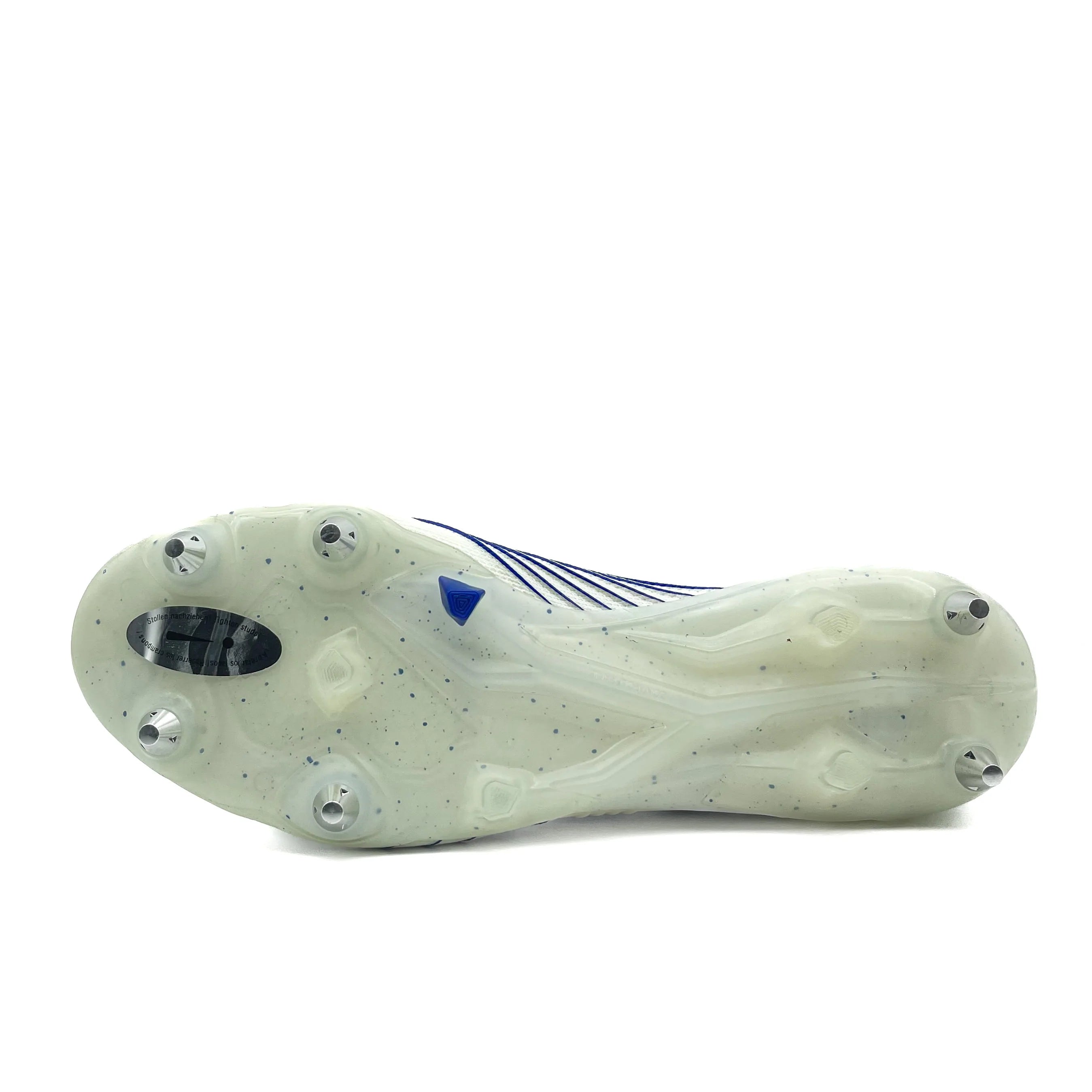 Adidas Predator 19.1 Firm Ground Soccer Cleats - White & Blue Football Shoes for Men | Perfect for Outdoor Matches & Training Sessions