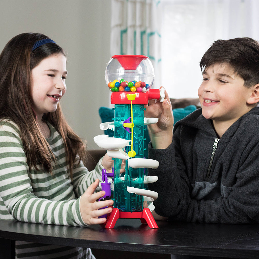Super Stunts & Tricks 2L Gumball Machine Maker - Fun Candy Dispenser for Kids, Parties & Arcade Games (English/French)