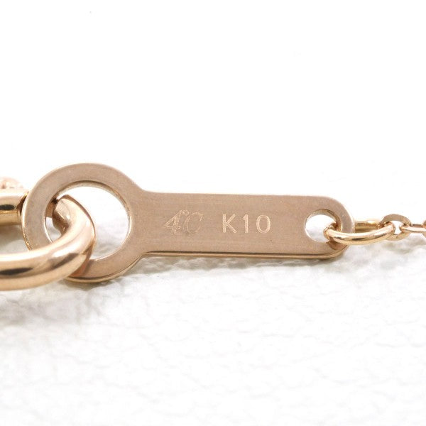 4℃ K10PG Diamond Necklace for Women - 14K Rose Gold Pendant with Genuine Diamonds | Perfect for Anniversary, Valentine's Day & Special Occasion Gifts