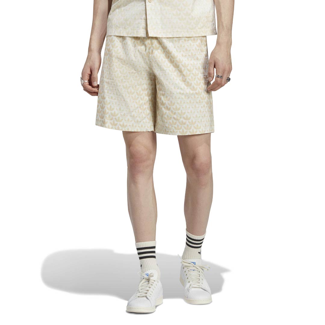 Adidas Men's Monogram Allover Print Athletic Shorts (IC5725) - Perfect for Running, Gym Workouts & Casual Wear