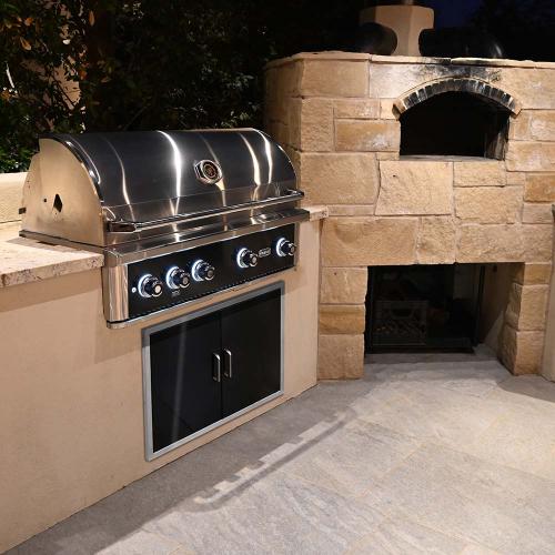 Wildfire Outdoor Living Ranch Pro 42 Inch Gas Grill - Black Stainless Steel 304 - WF PRO42G RH - Perfect for Backyard BBQs, Patio Cooking & Outdoor Entertaining