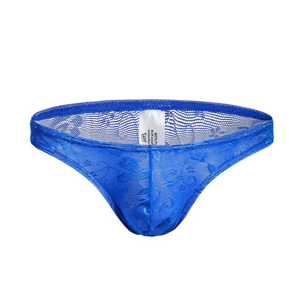 Sexy Full Lace Strap Men's Underwear with Padding - Breathable Comfortable Boxer Briefs for Romantic Nights & Special Occasions