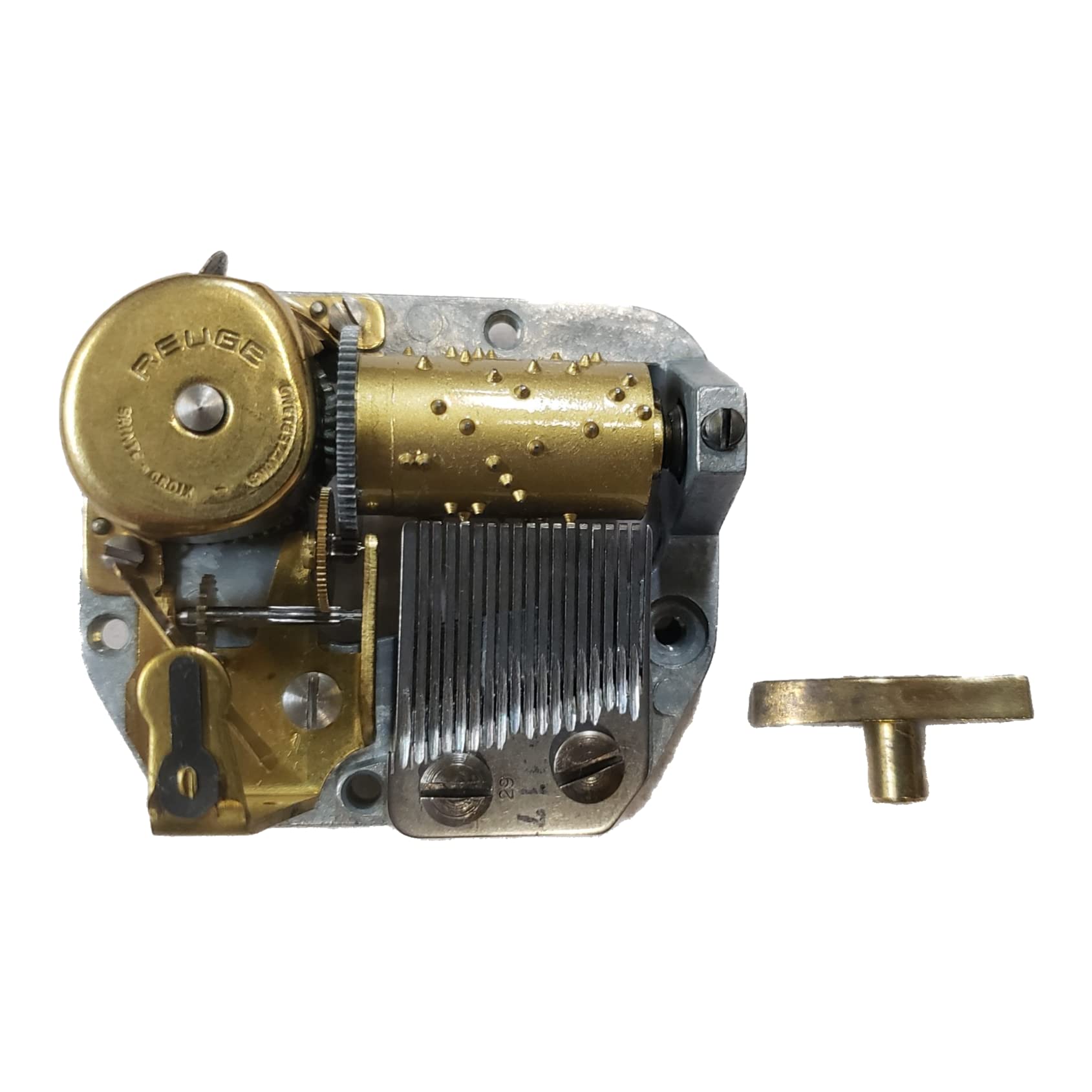 Reuge Swiss 18-Note Musical Movement Mechanism - Skaters Waltz Music Box | Romantic Gift for Anniversaries, Weddings & Special Occasions