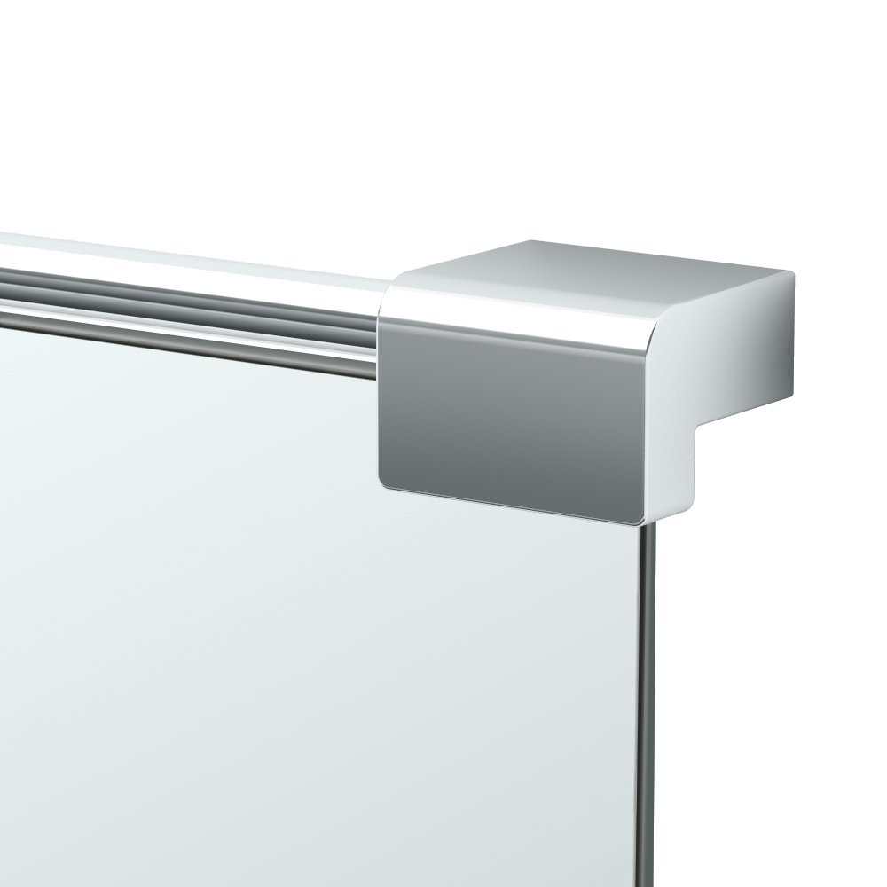 Gatco 1523 Chrome Fixed Mount Wall Mirror 24 Inch - Elegant Bathroom Vanity Mirror for Home Decor & Makeup Application