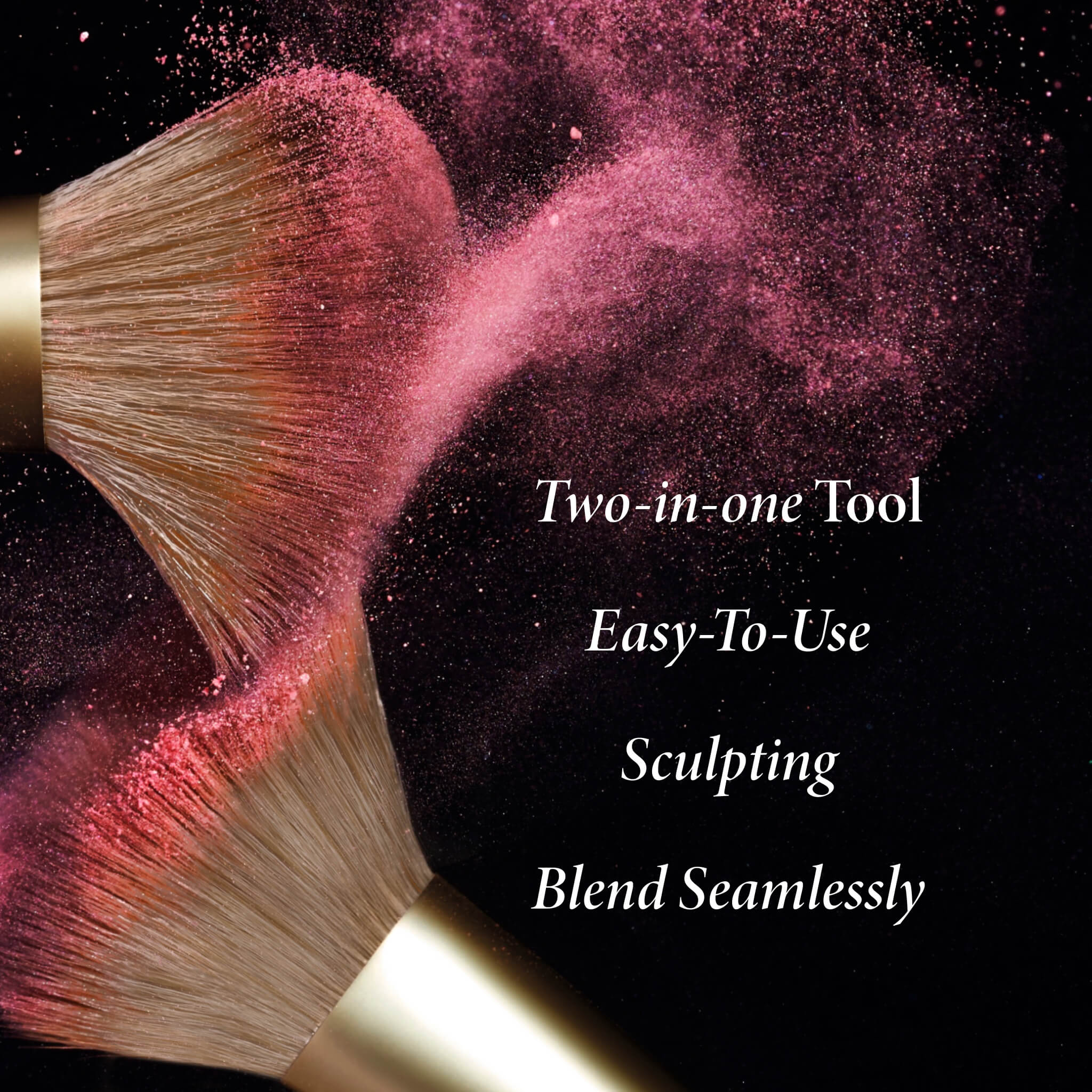 Best of the Best 2 PC Brush Set - Professional Makeup Brush Kit for Face & Eyes - Perfect for Makeup Artists & Beauty Enthusiasts at Home or Salon