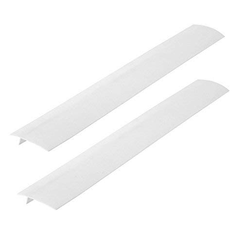 2-Pack Heat Resistant Stove Counter Gap Cover - Withstands Up to 445°F, White - Perfect for Kitchen Safety & Preventing Food Debris