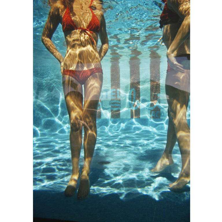 Slim Aarons Pool at Las Brisas Fine Art Photography Print - Vintage Wall Decor for Living Room, Office & Beach House