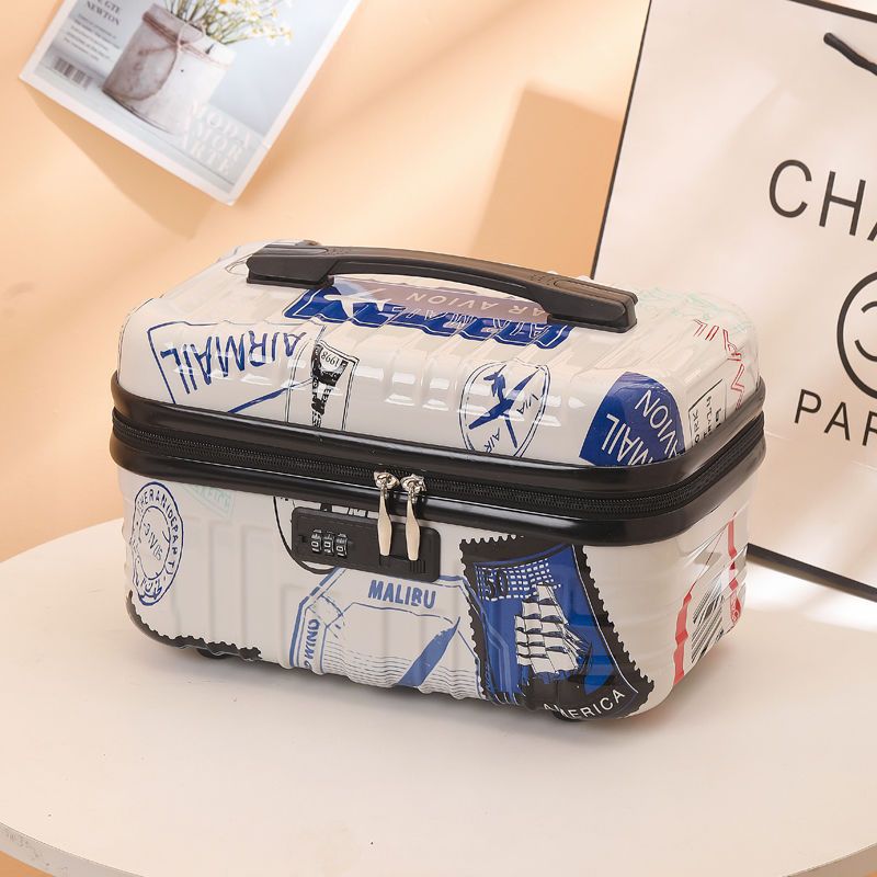 Large 18 Inch Graffiti Makeup Bag for Women - Waterproof Cosmetic Organizer with Multiple Pockets - Perfect for Travel, Gym & Daily Use