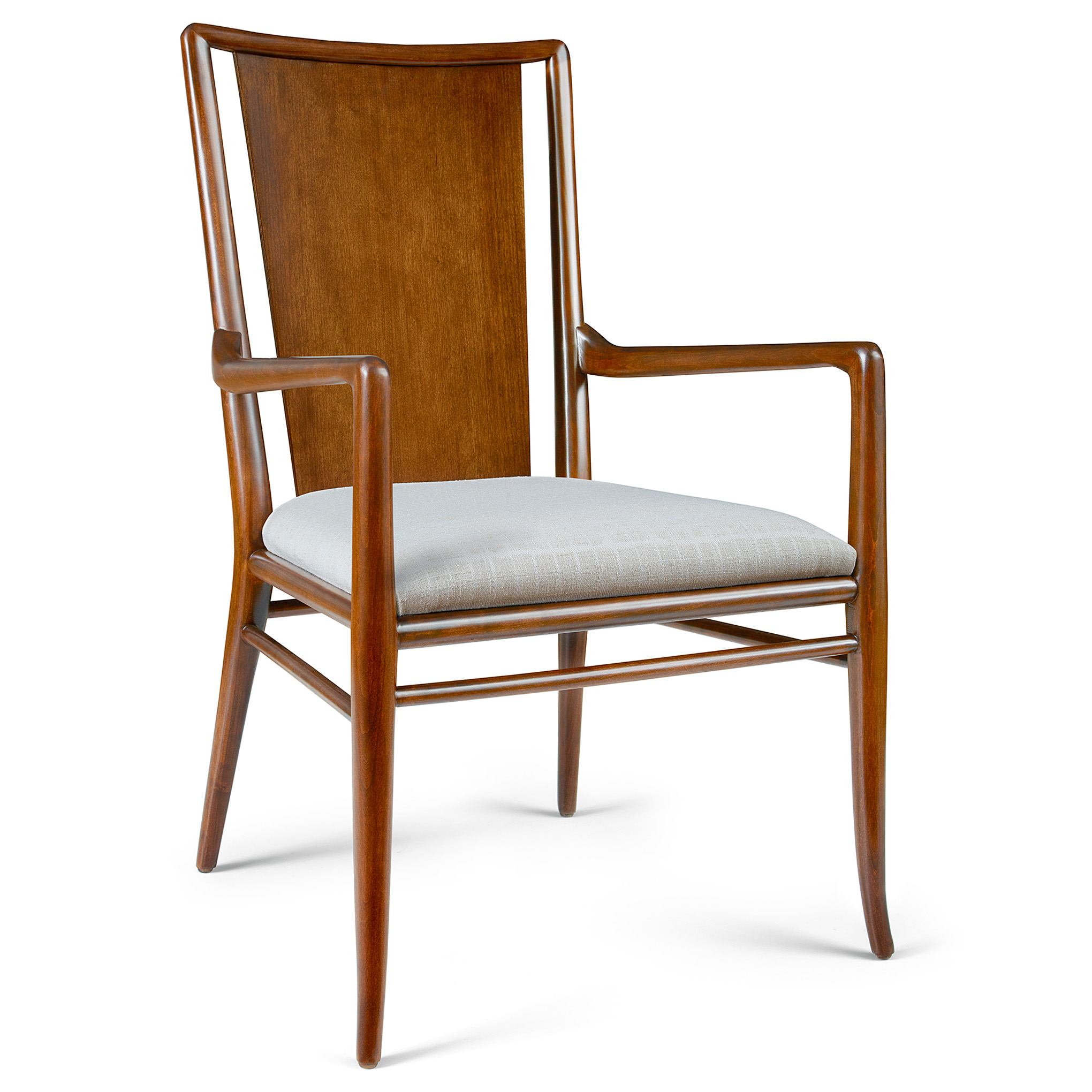Martine Arm Chair - Modern Accent Chair for Living Room, Bedroom & Office - Comfortable Upholstered Armchair with Wooden Legs - Perfect for Reading, Relaxing & Decorating Your Home