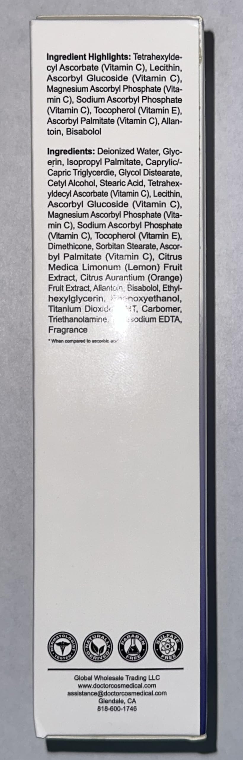 Bio-5 Vitamin C Cream for Anti-Aging - Brightening Face Moisturizer with Natural Fruit Extracts to Reduce Fine Lines, Wrinkles & Dark Spots - 1.8 Oz/51g - Perfect for Daily Skincare Routine & Nighttime Repair