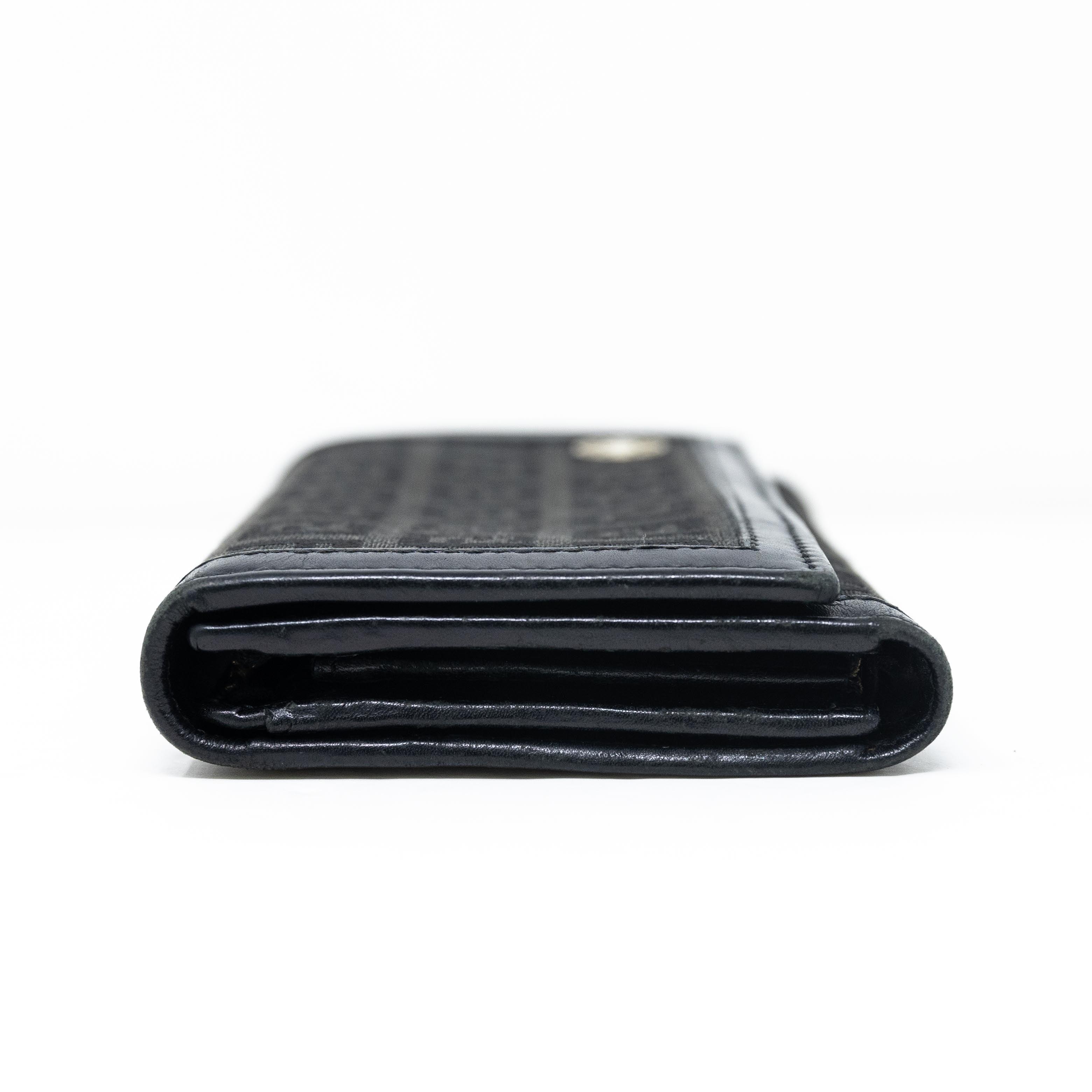 Fendi Black Zucchino Leather Wallet for Women - Luxury Designer Bifold Wallet with Coin Pocket - Perfect for Everyday Use, Travel & Gift Giving