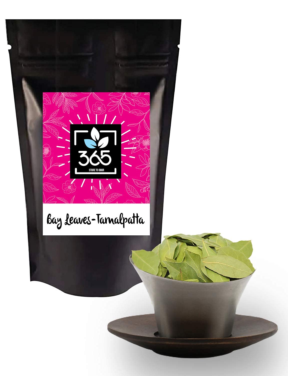 365 Store to Door Whole Bay Leaves | Premium Tej Patta Spices | Fresh Organic Bay Leafs | Natural Grocery & Pantry Staple - 100g | Perfect for Soups, Stews & Indian Cuisine