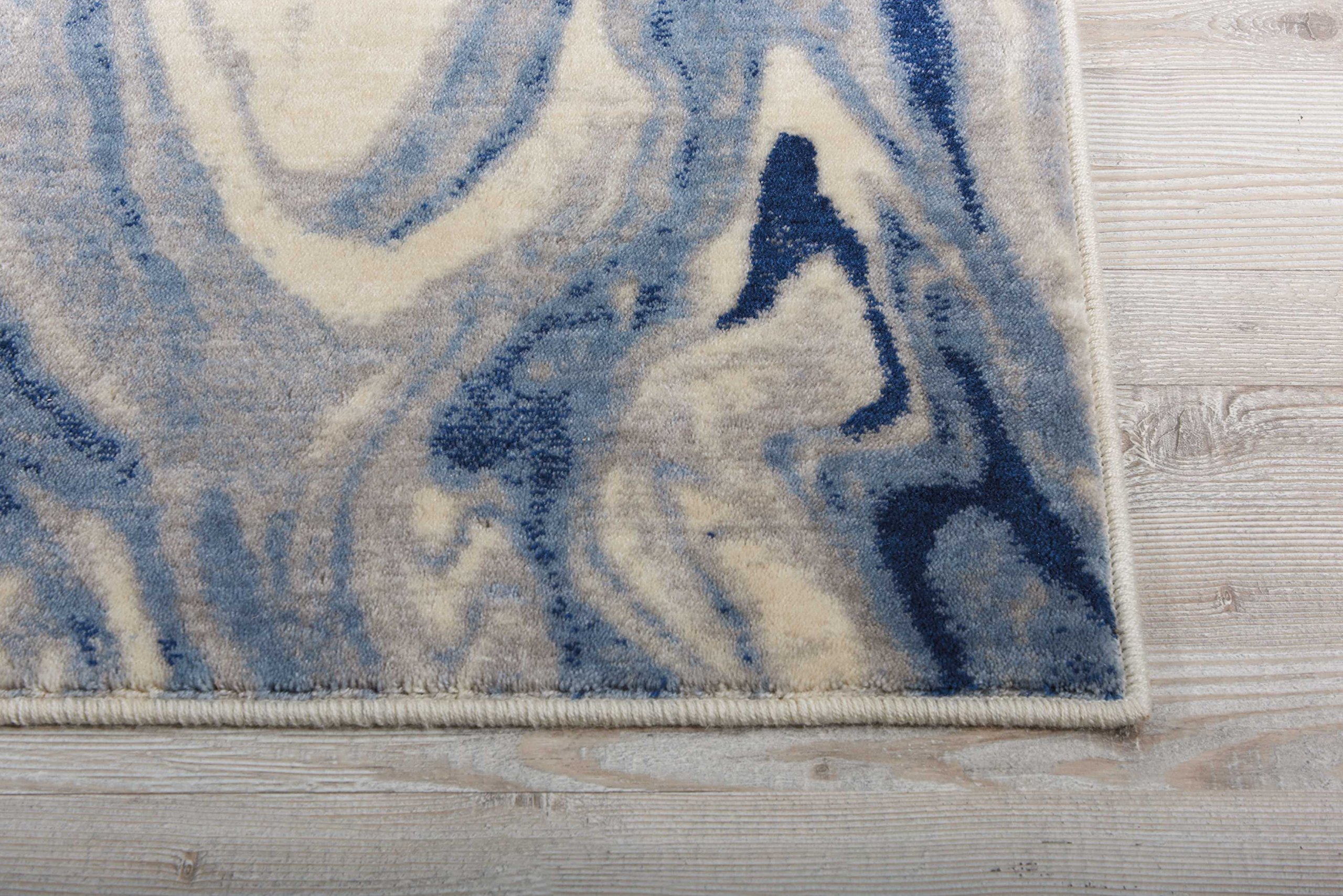 Nourison Somerset Abstract Light Blue 7'9