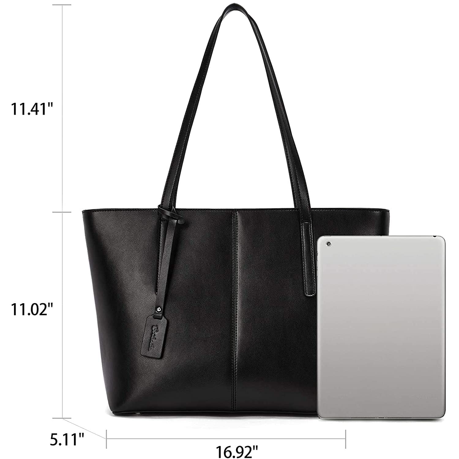 BOSTANTEN Genuine Leather Women's Handbag Tote Shoulder Purse with RFID Blocking Wallet - Stylish Phone Clutch for Work, Travel & Everyday Use