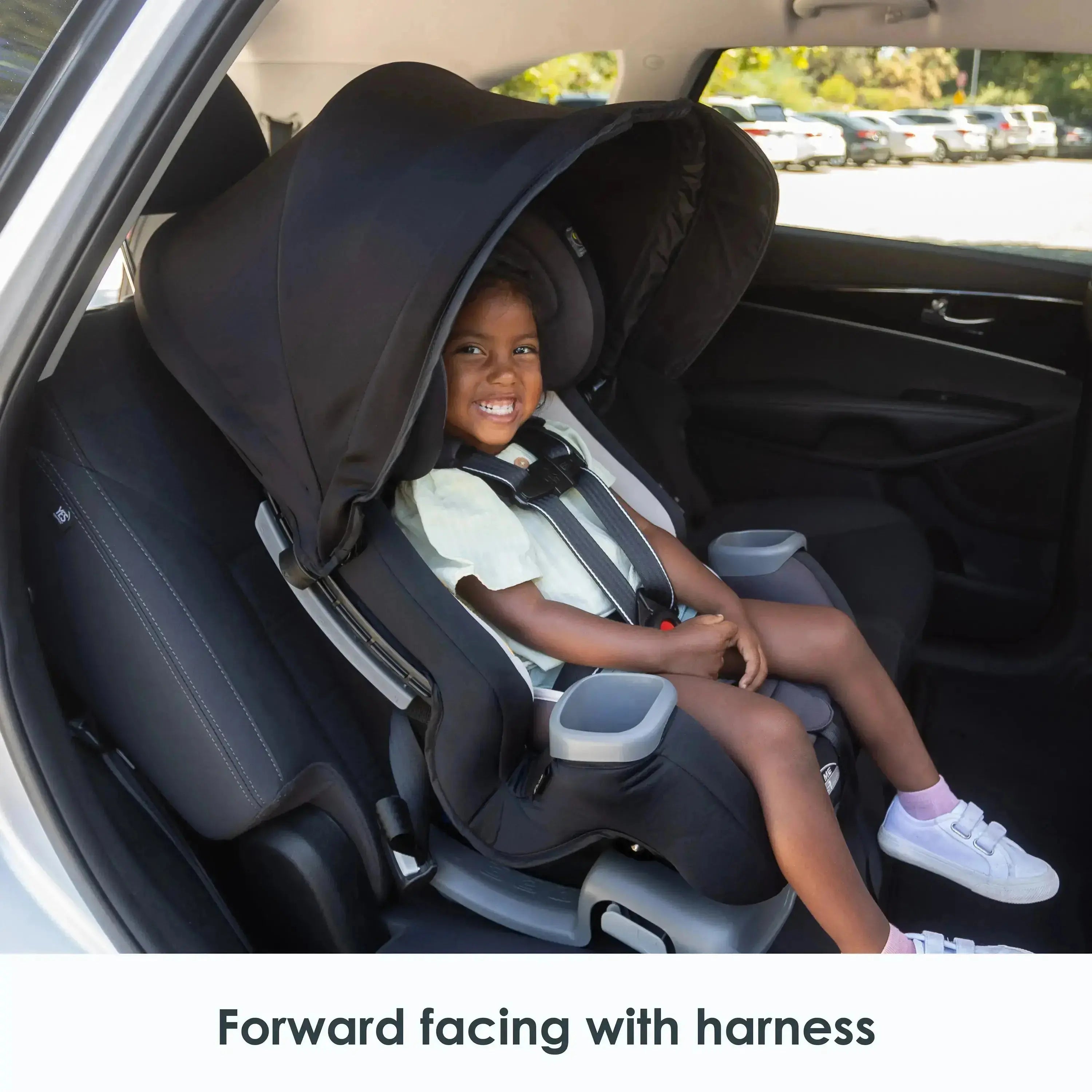 Cover Me™ 4-in-1 Convertible Car Seat for Toddlers & Kids - Madrid Tan (Target Exclusive) - Safe & Comfortable for Travel, School & Family Road Trips