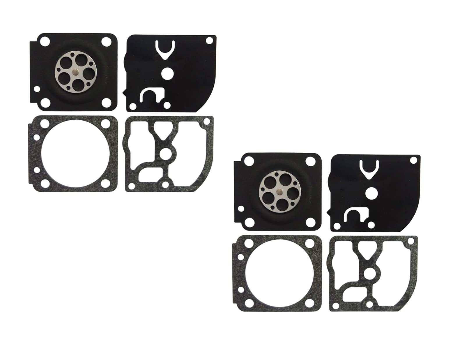 CTS Carburetor Gasket & Diaphragm Kit - Compatible with ZAMA GND-112, C1M-K37D, C1M-K49C - Fits Echo PB-4600, PB-602, PB-6000 Chainsaws (2-Pack) - Perfect for Carburetor Repair & Maintenance