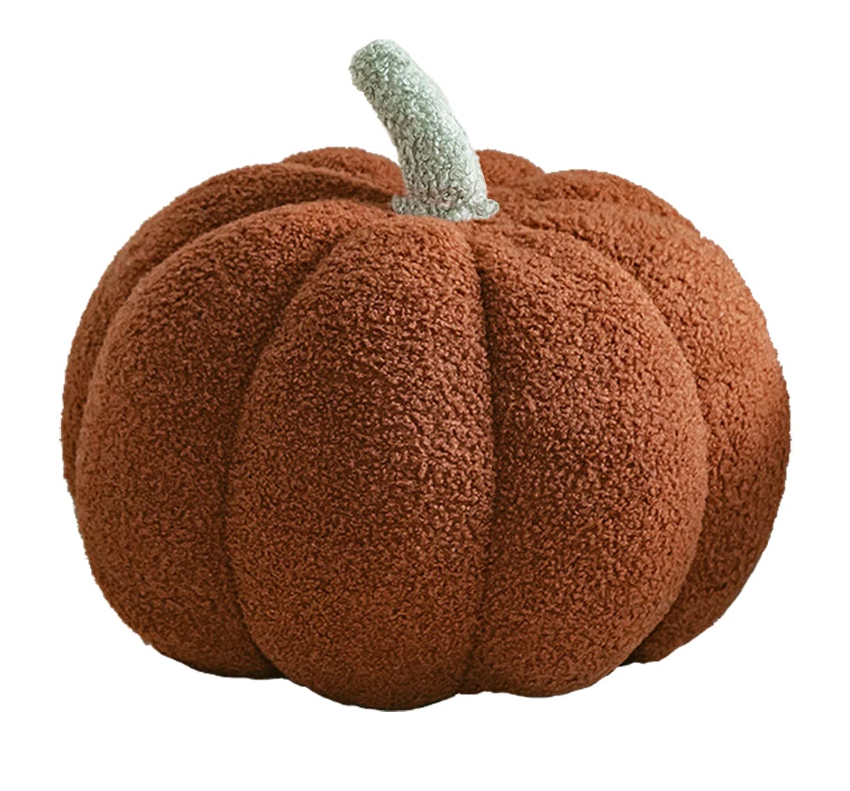 3D Simulated Pumpkin Plush Pillow - Soft Sofa Cushion for Home Decor (7.8 Inch, Brown) | Perfect for Fall Decorations, Halloween, Thanksgiving & Cozy Living Room Accents
