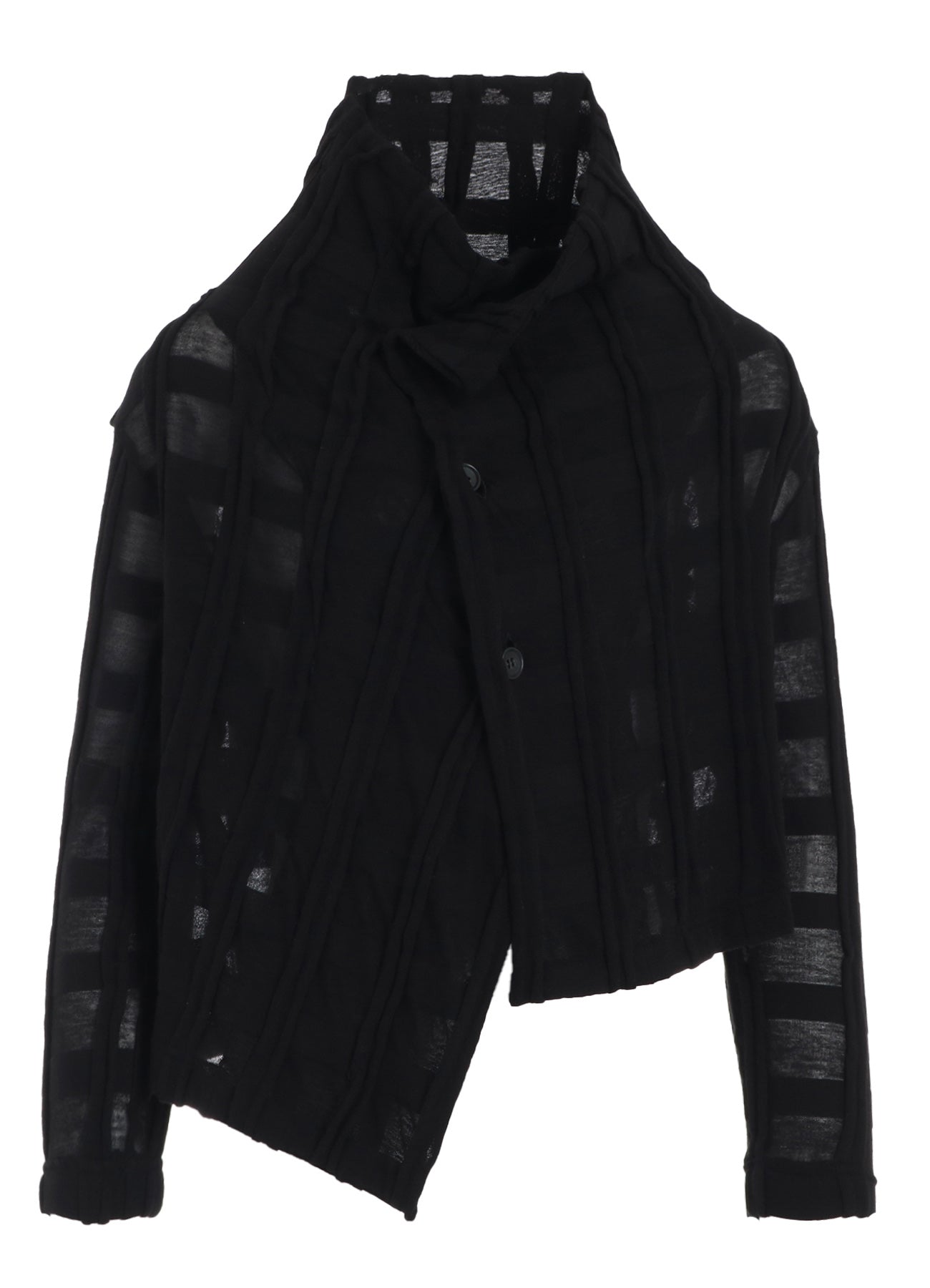Stylish Check Cut Jacquard Cropped Asymmetric Jacket for Women - Perfect for Casual Outings, Parties & Layering