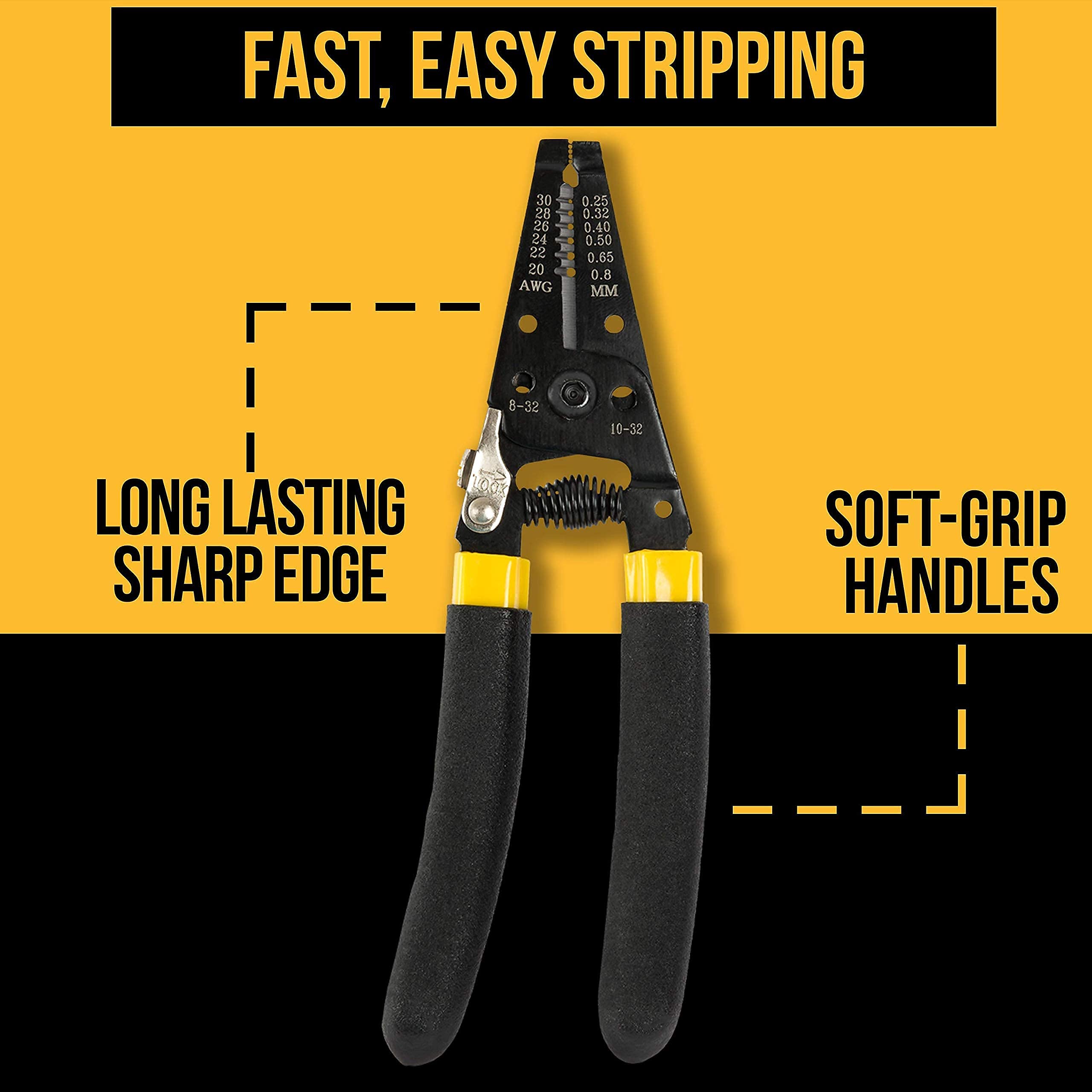 15 in 1 Network Repair Tool Kit with Crimping Tool, LAN/Ethernet/Cat5/Cat6 Cable Tester, Wire Stripper & 10 Pack CAT6 UTP Booted Cables - Professional Electronic Tool Set for Network Installation & Maintenance | Perfect for IT Technicians, Electricians & DIY Home Networking Projects