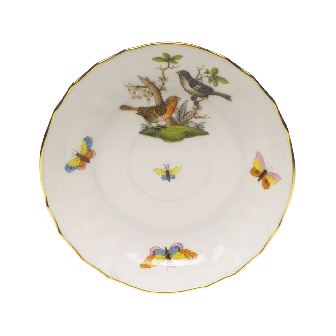 Rothschild No. 5 Bird Tea Saucer - Elegant Porcelain Cup Plate for Afternoon Tea, Garden Parties & Vintage Collections