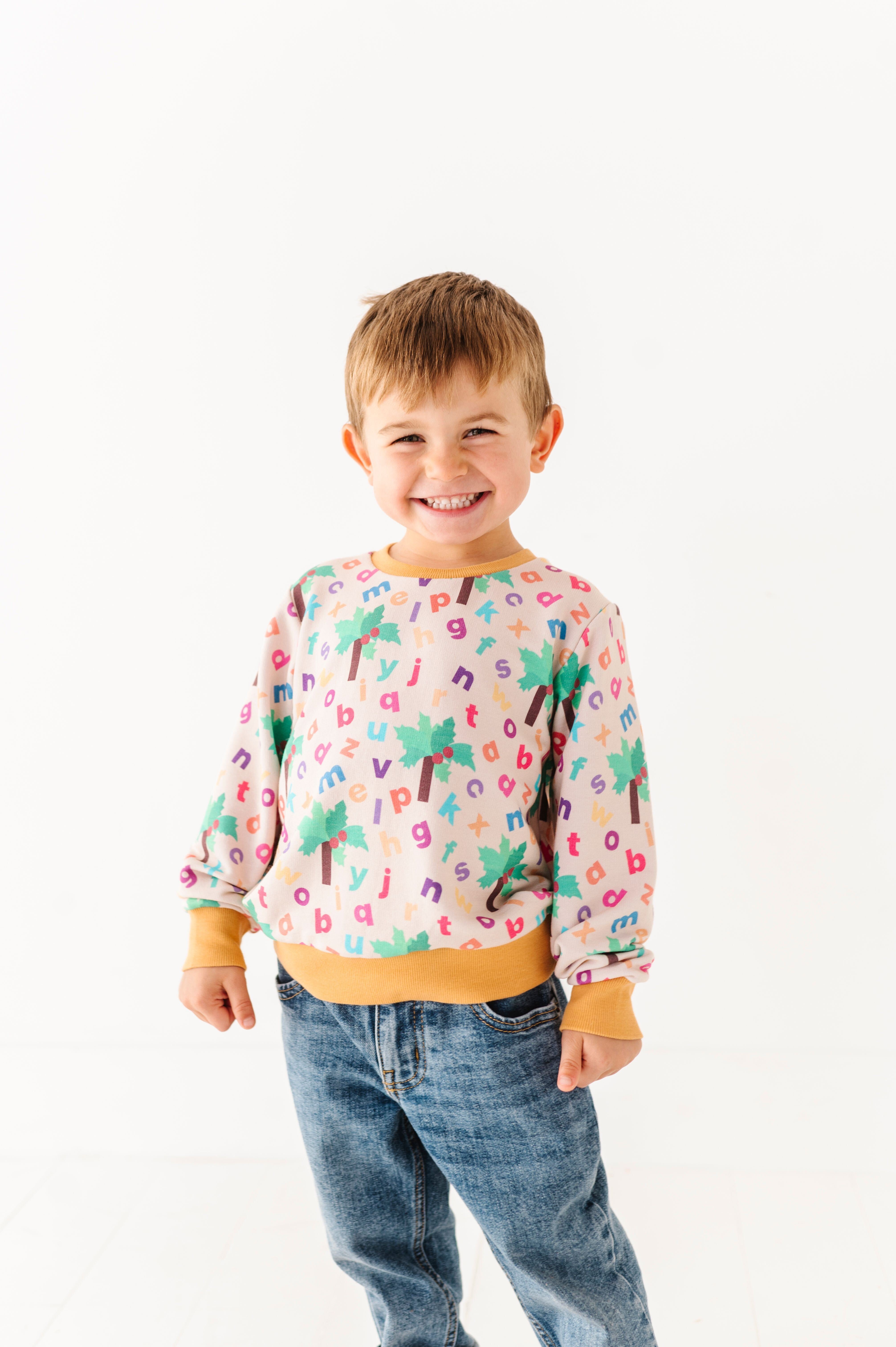 Chicka Chicka Boom Boom™ Kids' Crewneck Sweatshirt | Soft Cotton Pullover for Boys & Girls | Perfect for Storytime, School & Playdates