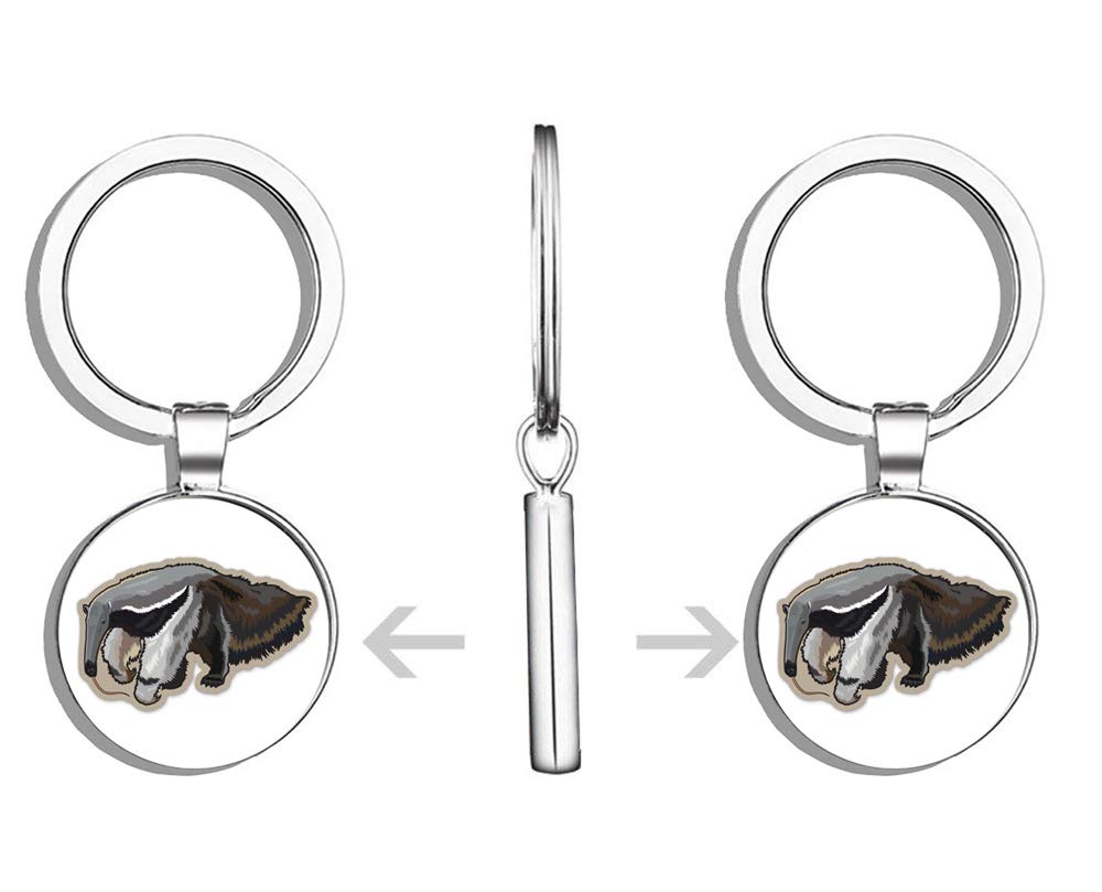 Anteater Metal Keychain - Durable Round Key Ring for Keys, Gifts & Everyday Use - Perfect for Home, Office & Travel Accessories