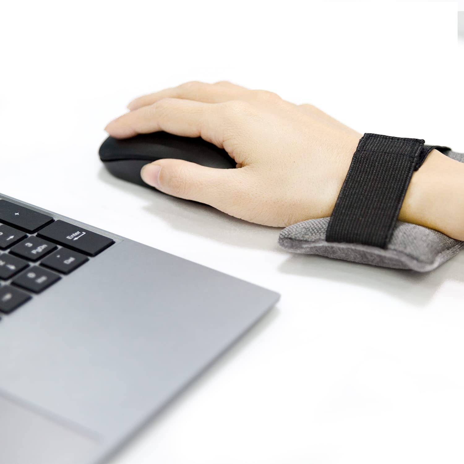 Ergonomic Wrist Rest Mouse Pad - Comfortable Cushion Support for Pain Relief, Carpal Tunnel & Typing - Ideal for Computer, Laptop, Home & Office Use (Off-White, 2-Pack) - Perfect for Gamers, Programmers & Office Workers