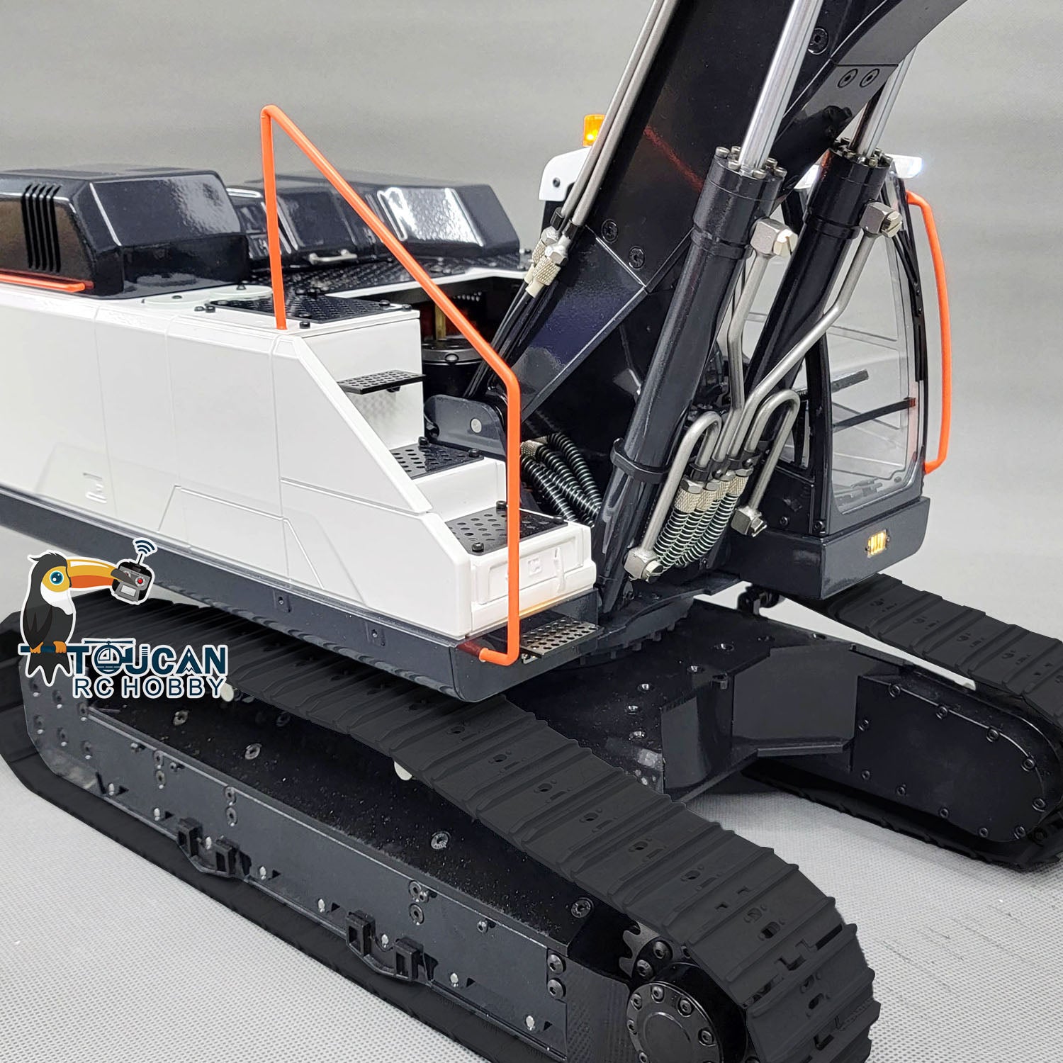 MTM EC380 1/14 Scale Metal RC Hydraulic Excavator - Remote Control Construction Truck with Assembled & Painted Design - Heavy Duty Digger Machine for Kids & Adults - Perfect for Construction Play, Collecting, and STEM Learning