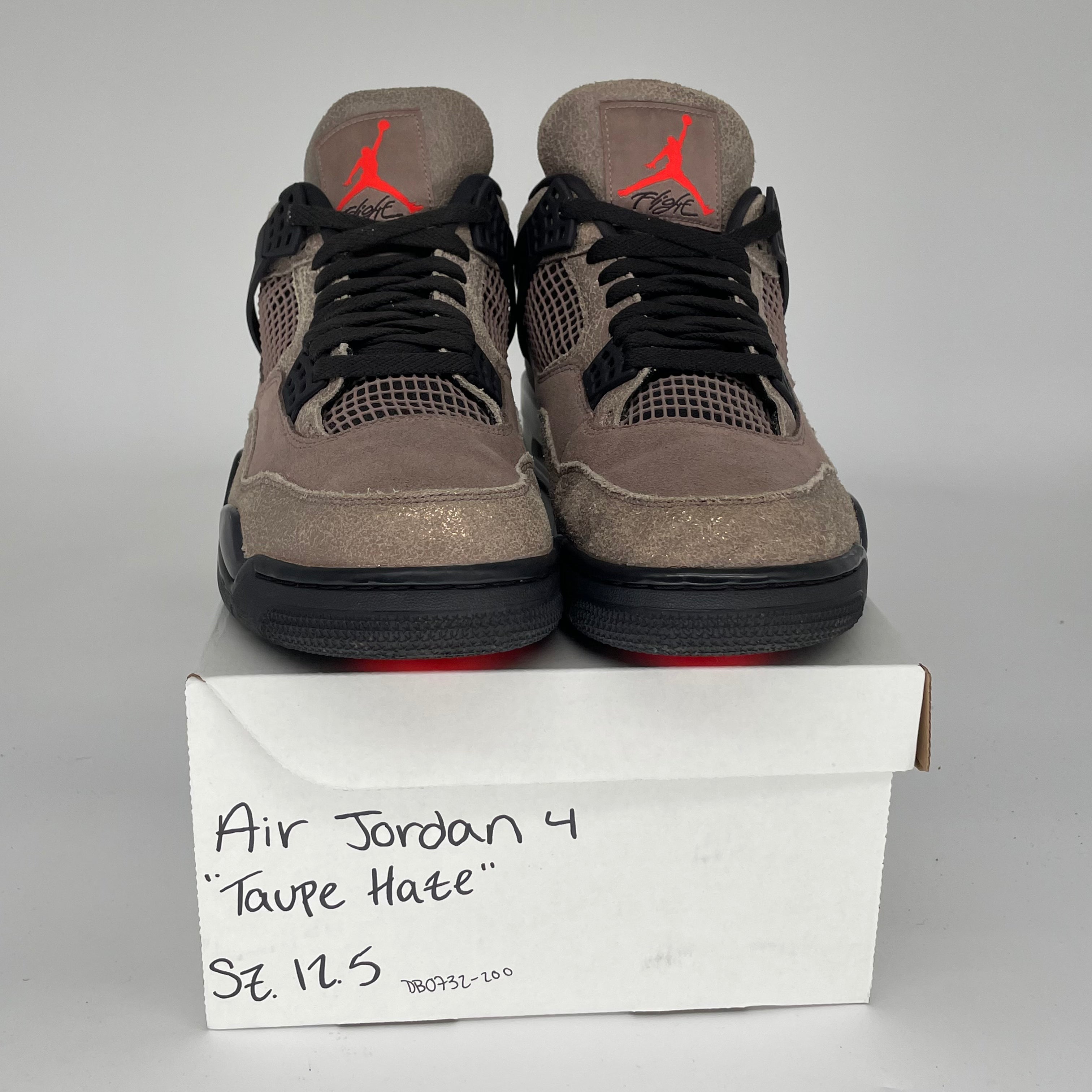 AIR JORDAN 4 TAUPE HAZE Men's Sneakers - Size 12.5 (DB0732-200) | Retro Basketball Shoes for Casual Wear & Street Style