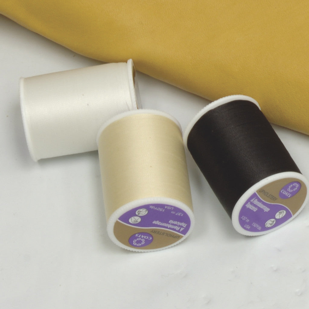 Premium Leather Thread Spools - 137 Meters (150 Yards) for Leather Crafting, Sewing & DIY Projects - Perfect for Hand Stitching, Upholstery & Repair Work
