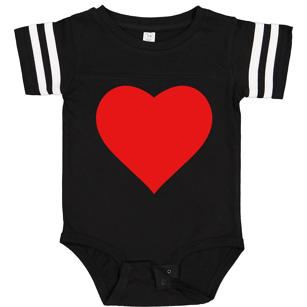 Inktastic Red Heart Baby Bodysuit - Soft Cotton Onesie for Newborns & Infants - Cute Valentine's Day, Christmas & Everyday Outfit for Boys & Girls