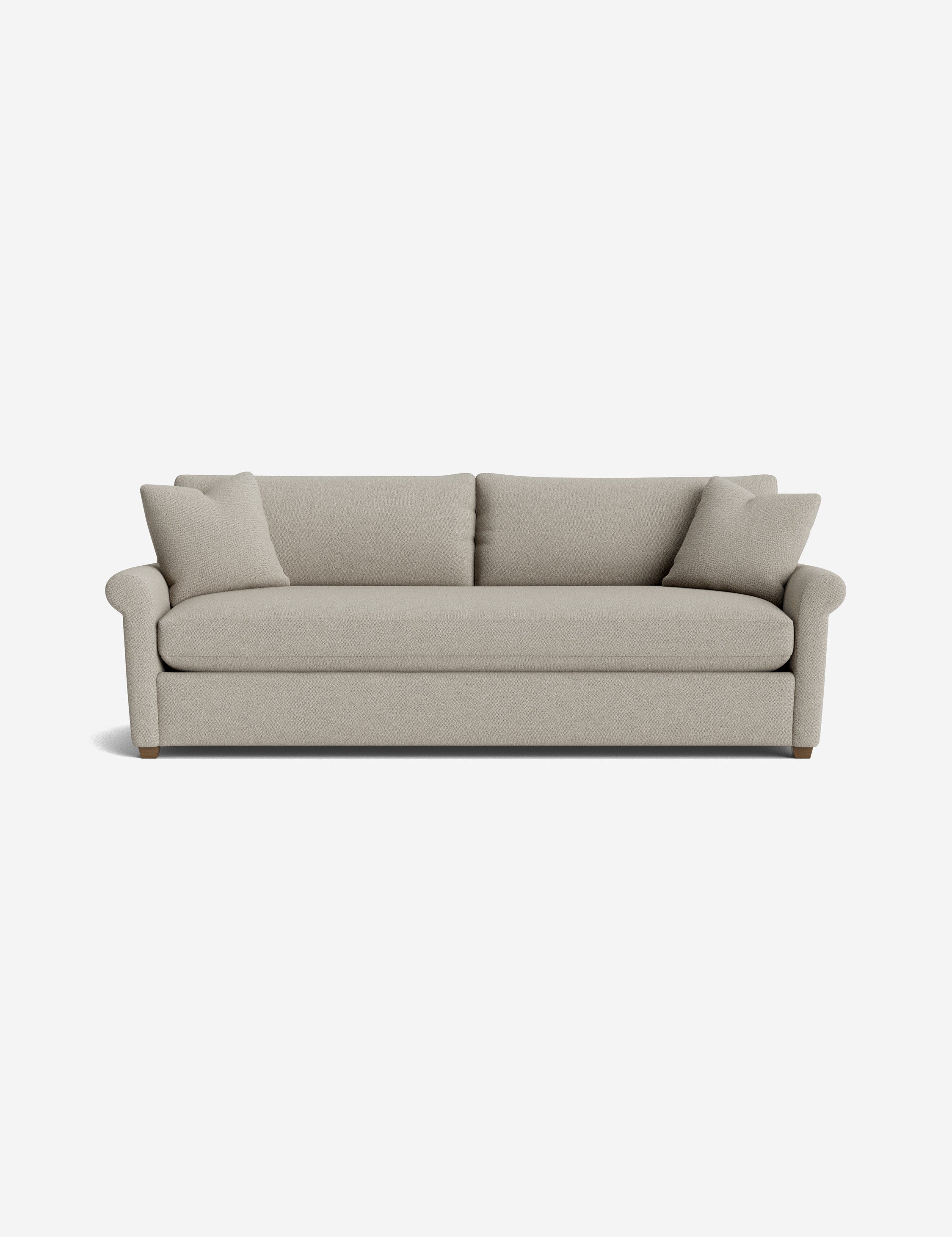 Everdeen Sofa - Modern Comfortable Living Room Couch for Small Spaces, Home Theater & Cozy Reading Nook - Grey Fabric Sectional with Reversible Chaise