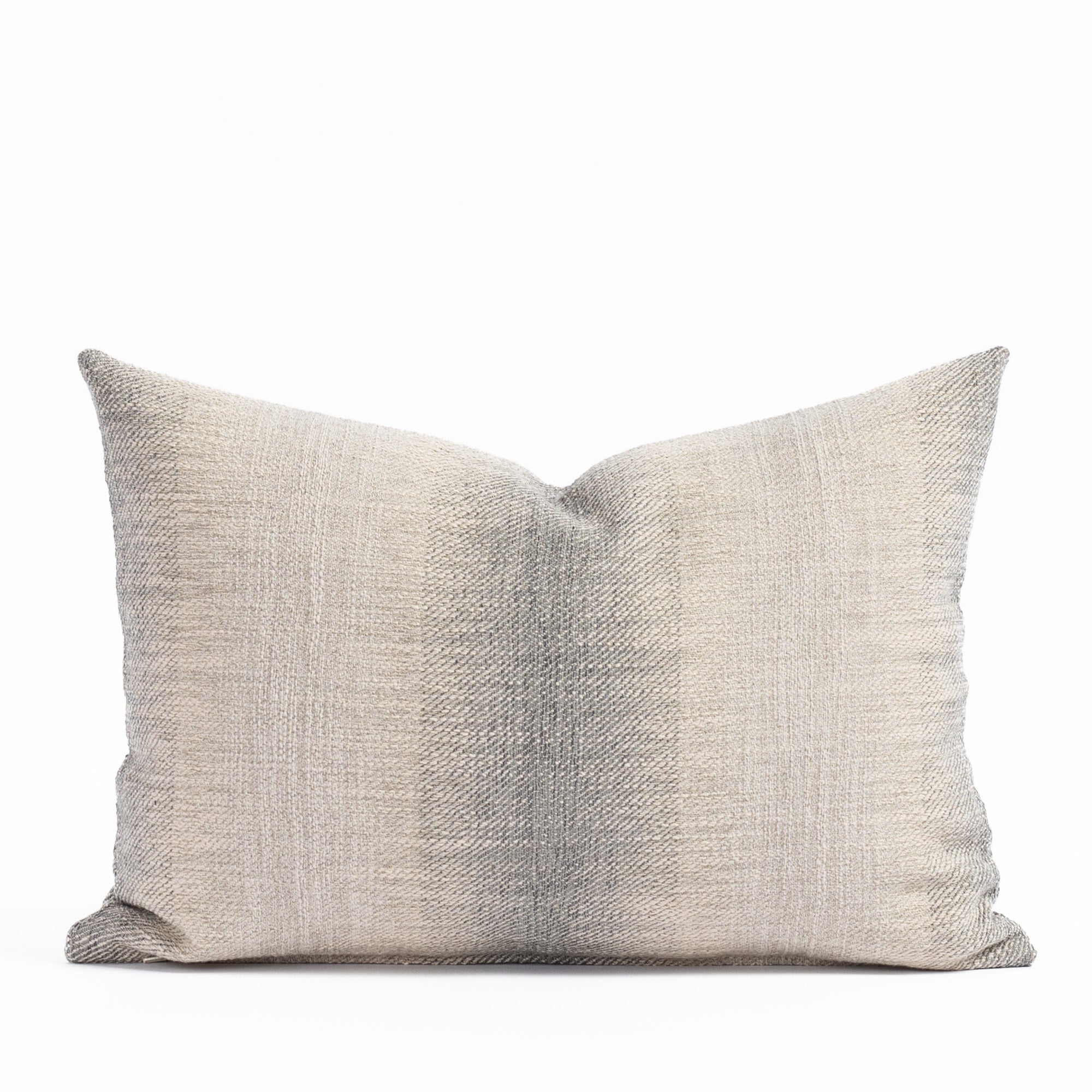 Tahoe Stripe 14x20 Lumbar Pillow Cover - Blue Smoke Home Decor for Sofa, Bed & Living Room