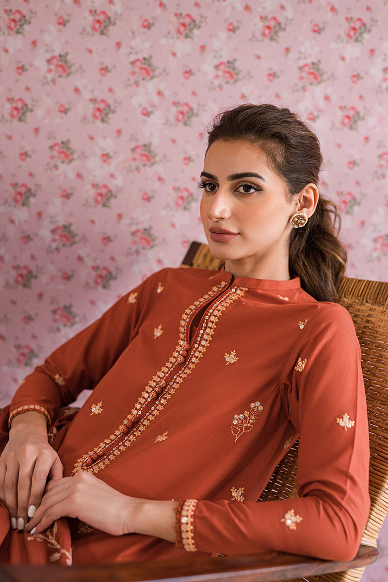 MISTY MELLOW 3-Piece Embroidered Lawn Suit for Women - Floral Design Summer Outfit for Casual Wear, Parties & Special Occasions